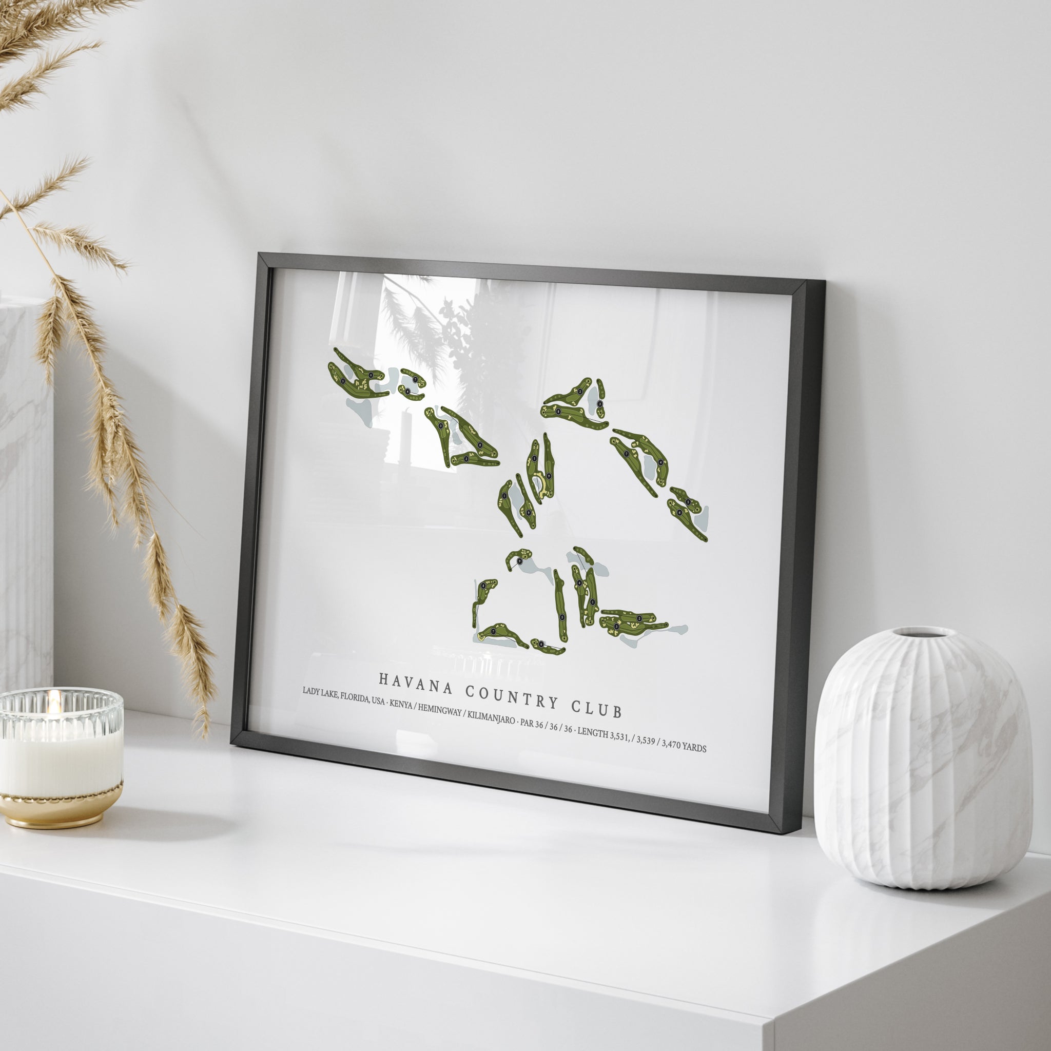 Havana Country Club | Golf Course Map | On Table