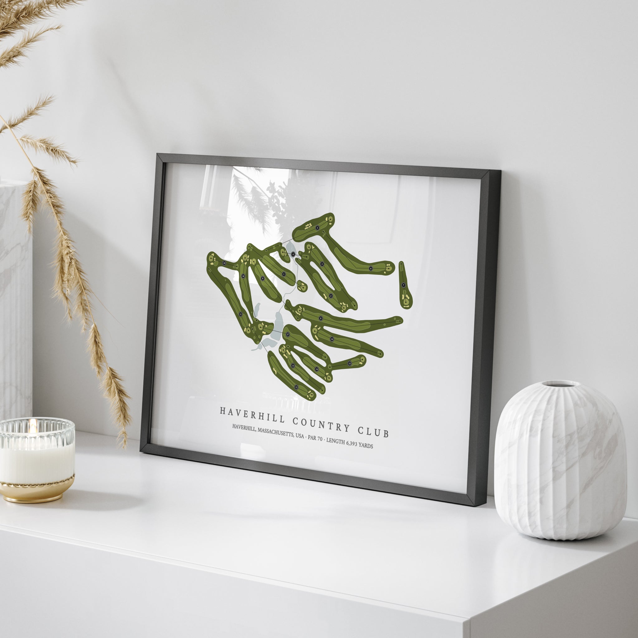 Haverhill Country Club | Golf Course Map | On Table