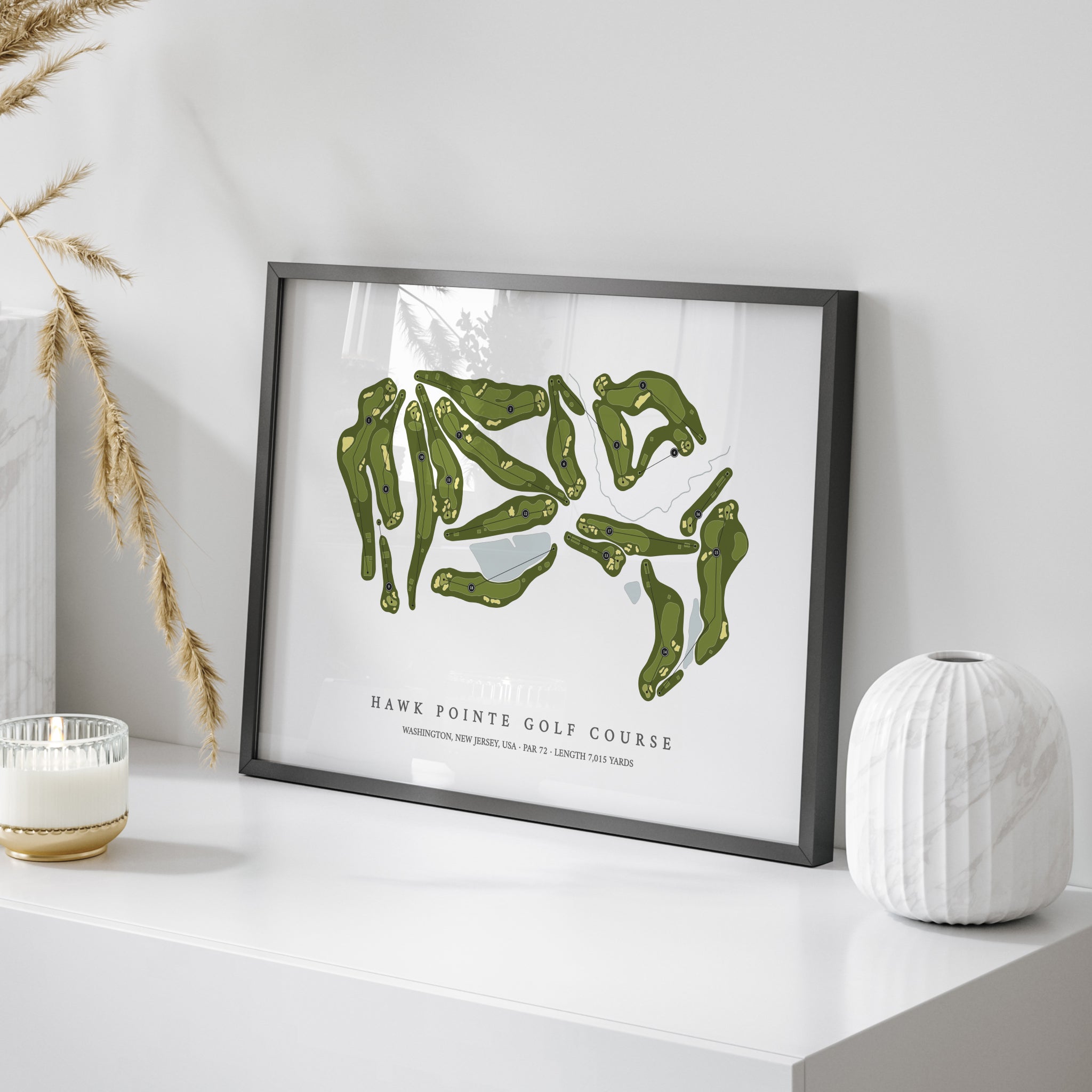Hawk Pointe Golf Course | Golf Course Map | On Table