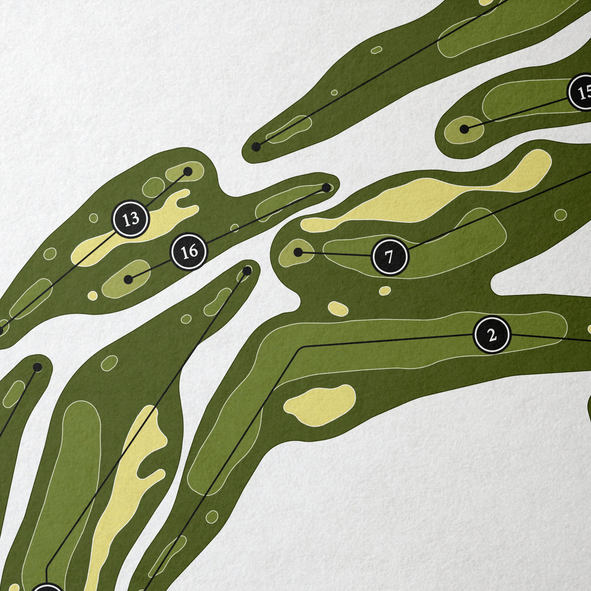 HawksHead | Golf Course Map | Close+Up