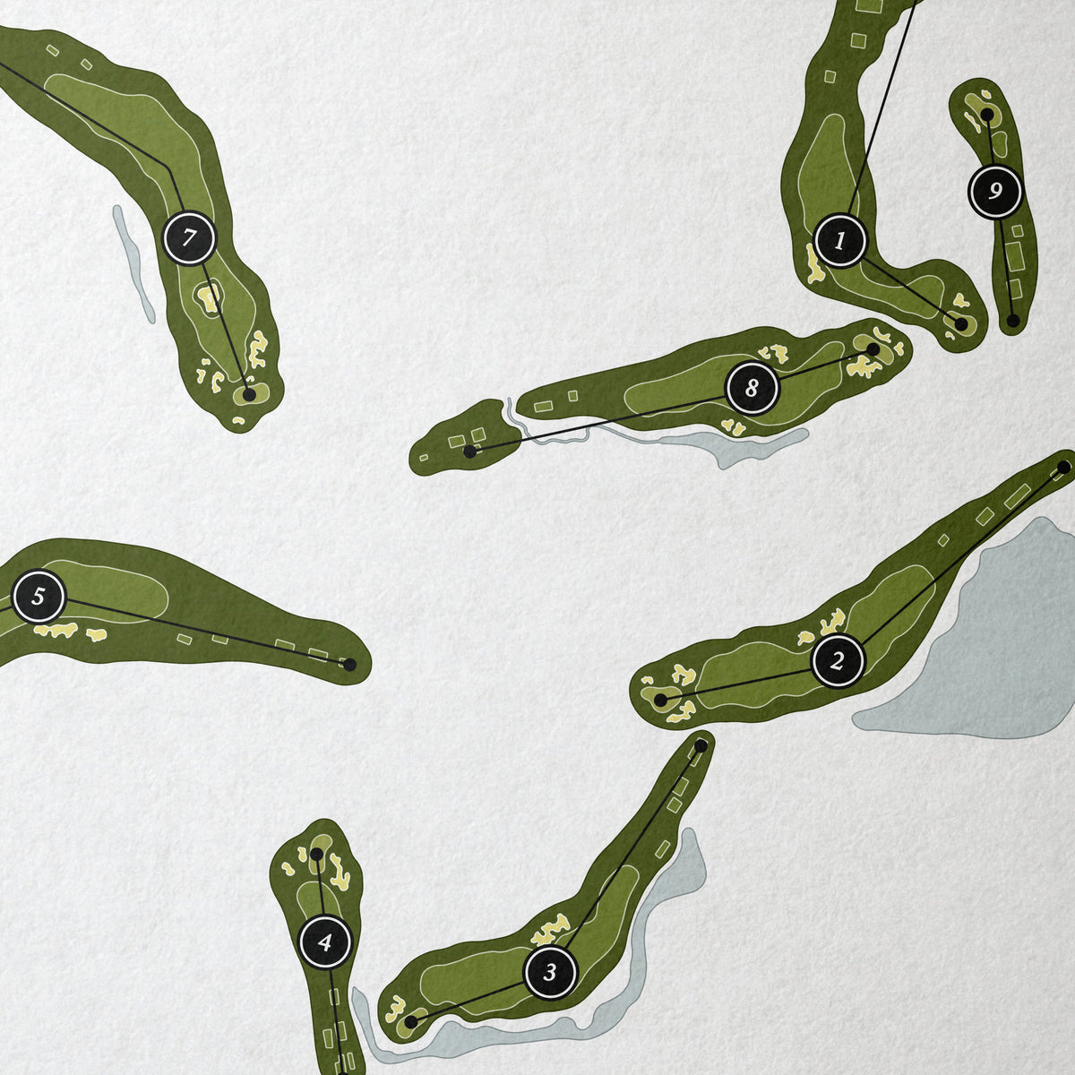 Hawthorn Woods Country Club | Golf Course Print | Close Up