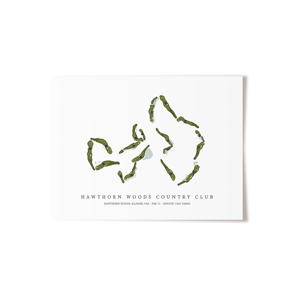 Hawthorn Woods Country Club | Golf Course Print | Unframed