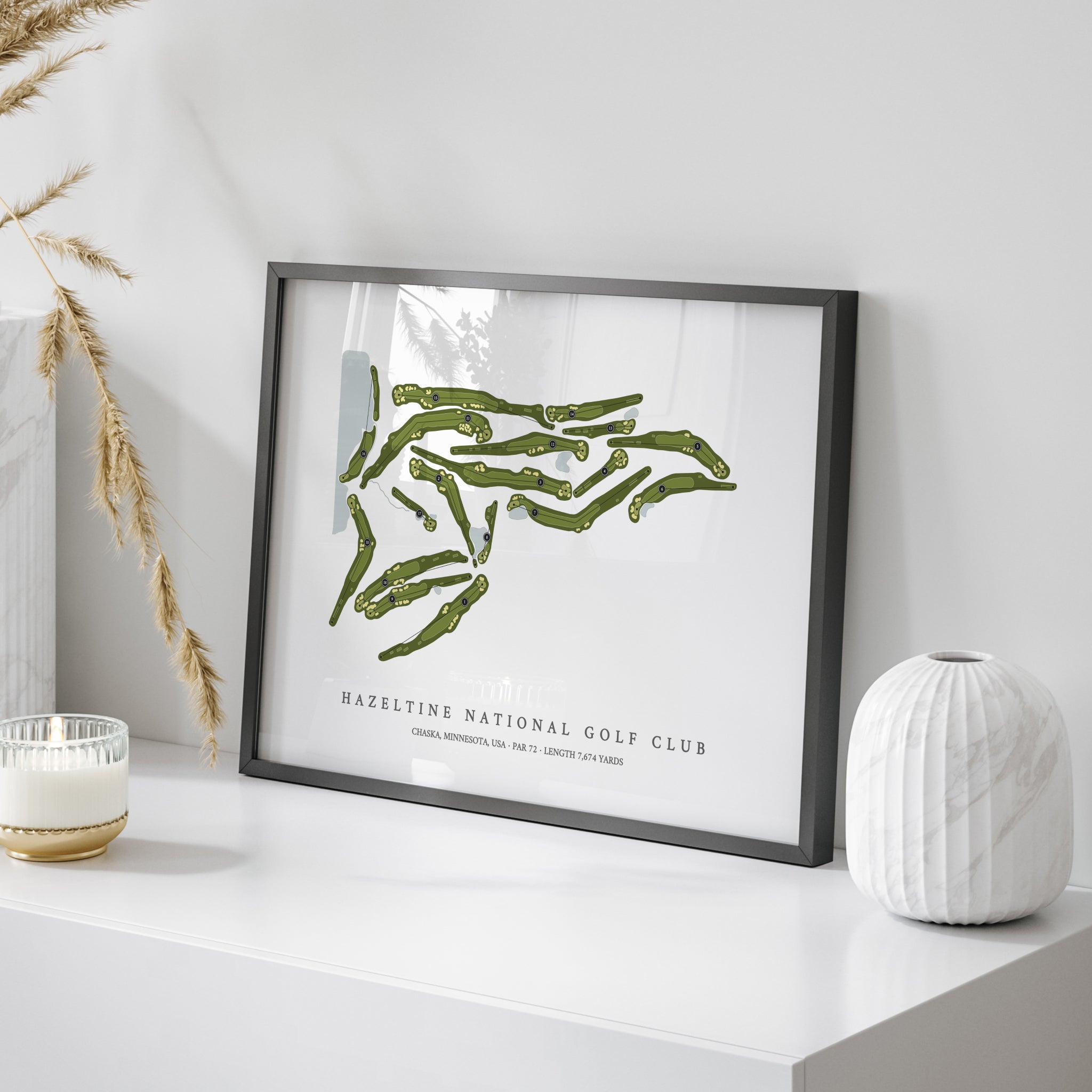 Hazeltine National Golf Club | Golf Course Print | On Table