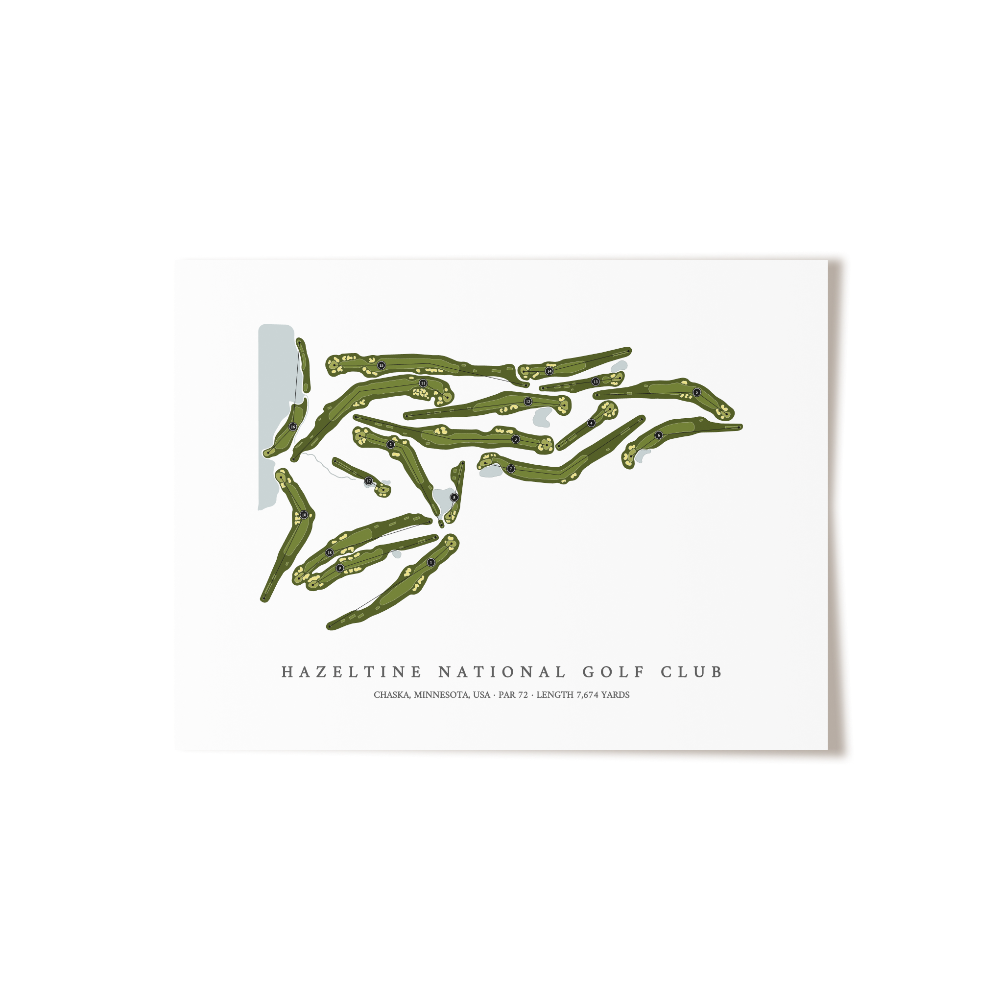 Hazeltine National Golf Club | Golf Course Print | Unframed