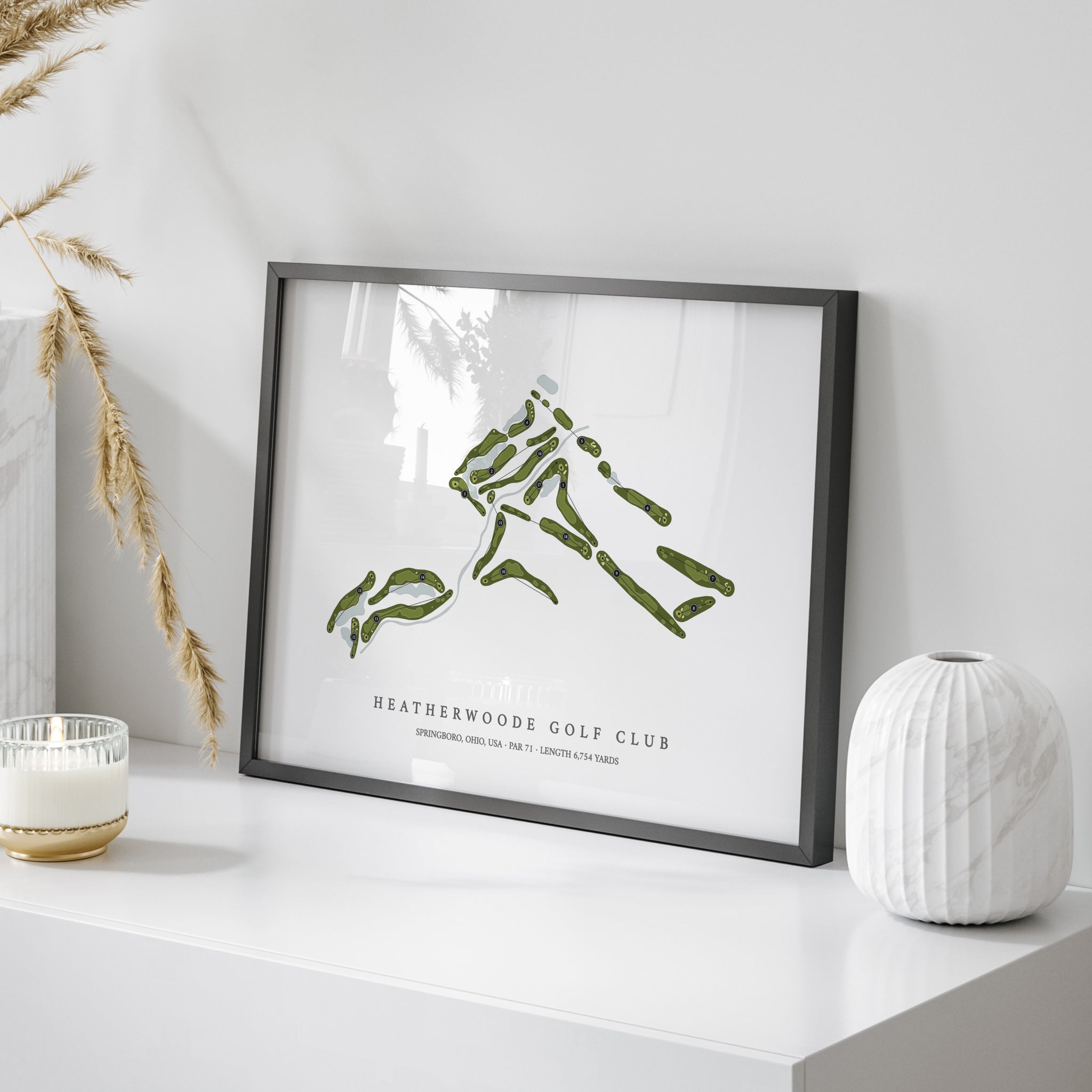 Heatherwoode Golf Club | Golf Course Map | On Table