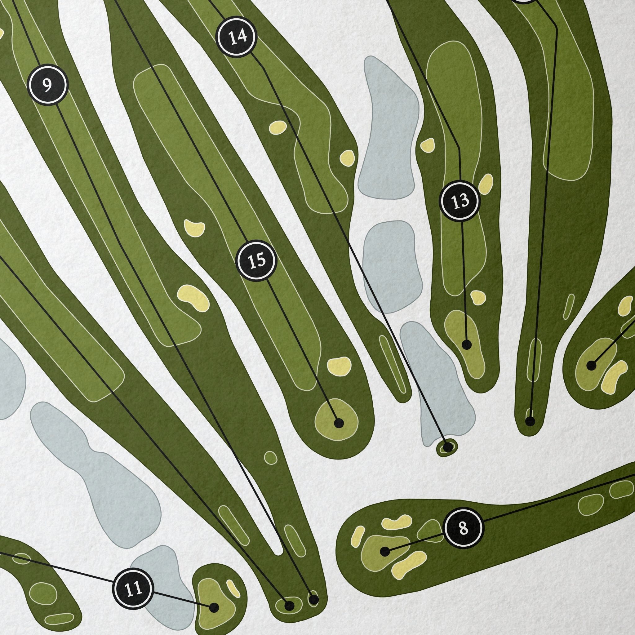 Heidelberg Country Club | Golf Course Map | Close Up