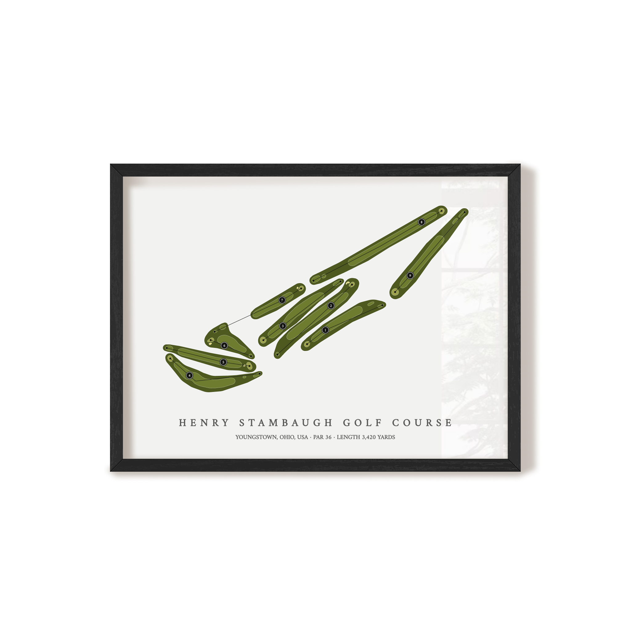 Henry Stambaugh Golf Course | Golf Course Map | Black+Frame