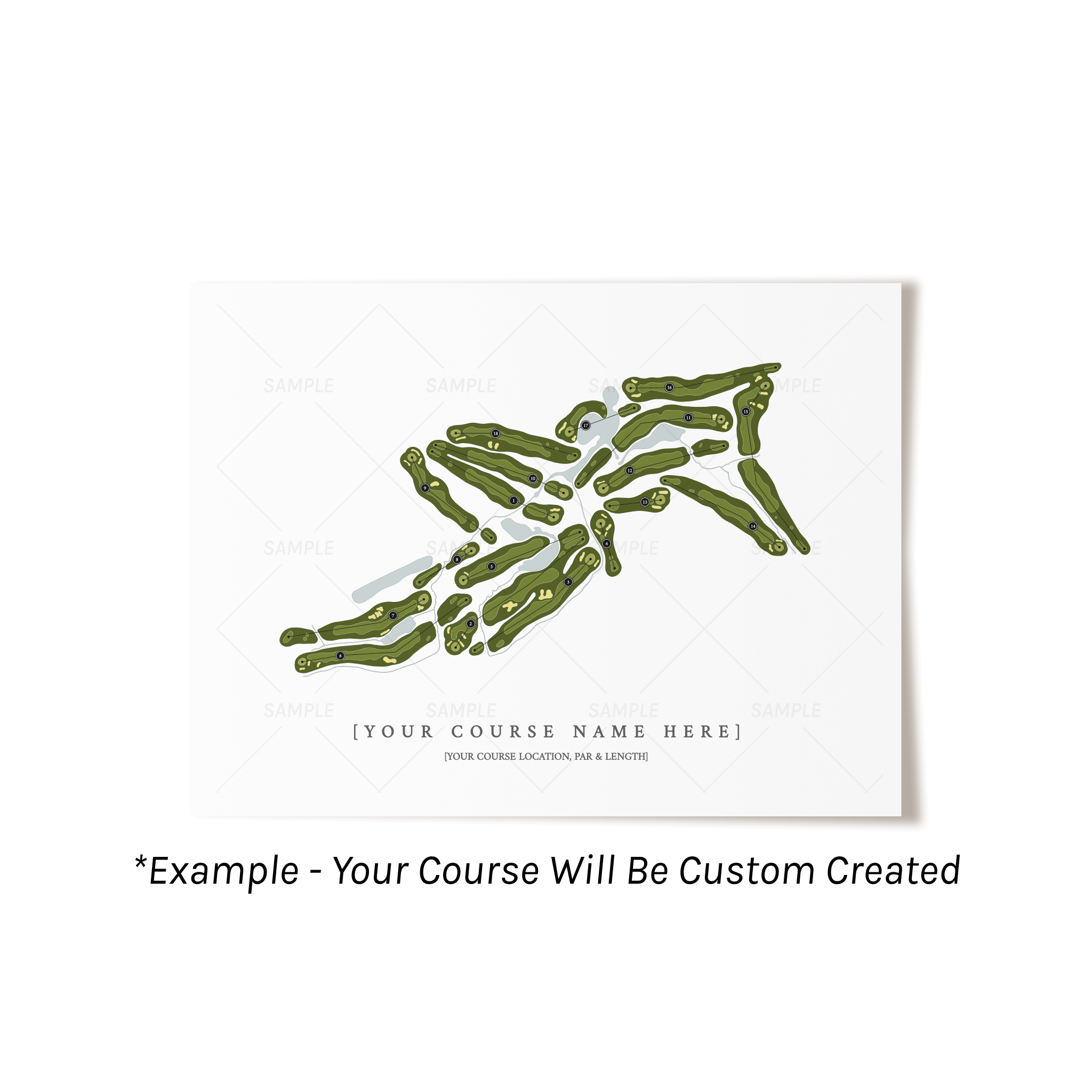 Custom Golf Course Map