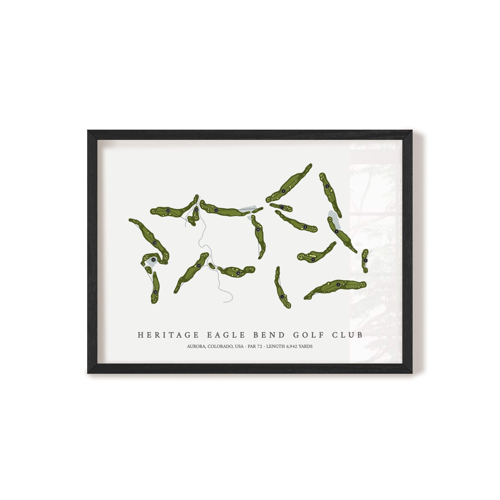 Heritage Eagle Bend Golf Club | Golf Course Map | Black+Frame