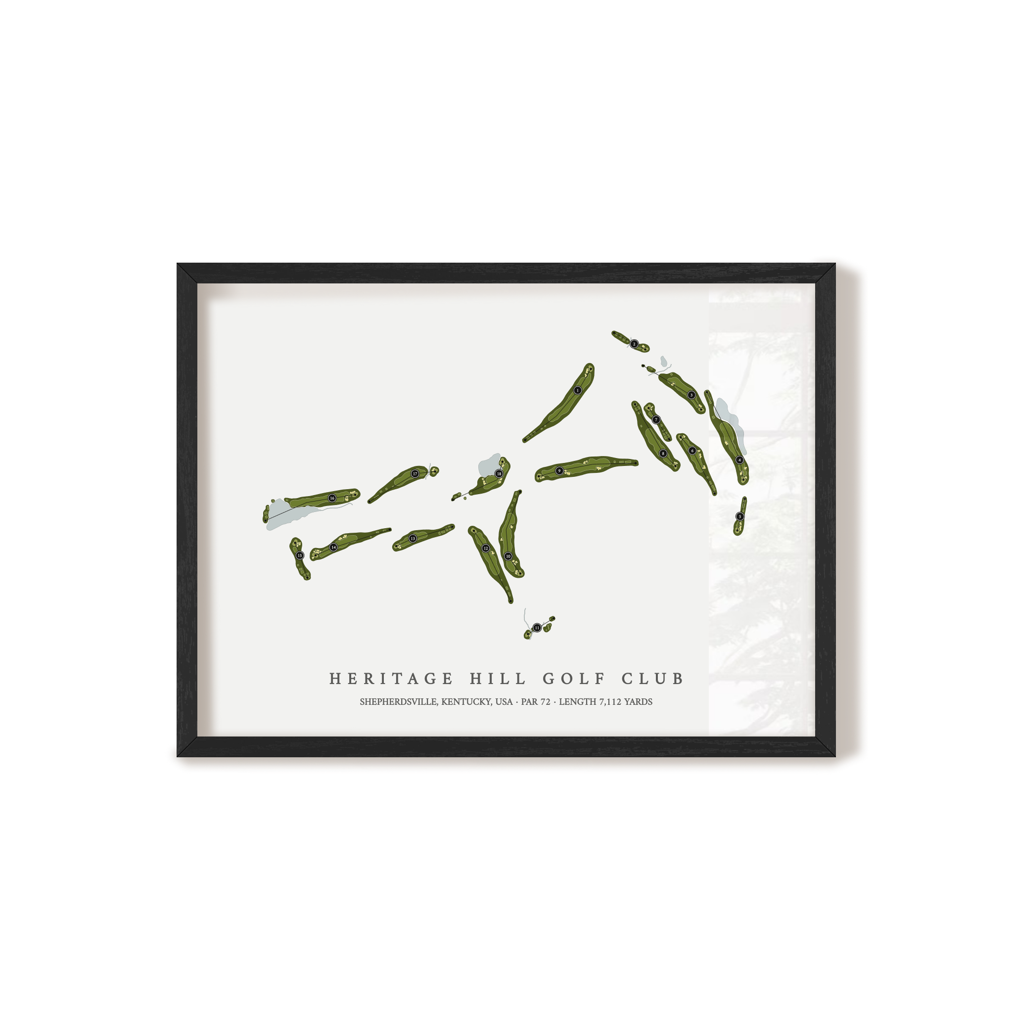 Heritage Hill Golf Club | Golf Course Map | Black+Frame