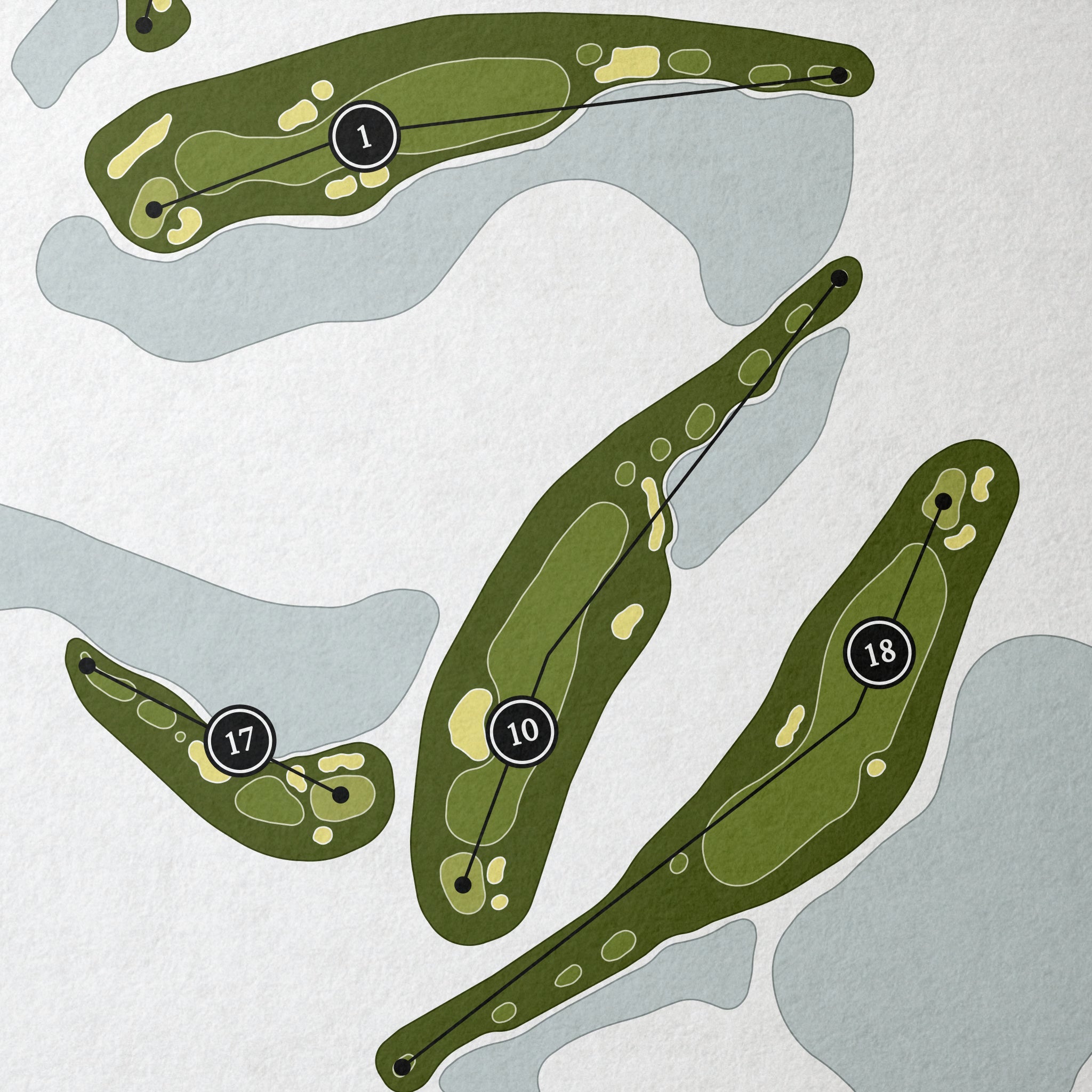 Heritage Landing Golf & Country Club | Golf Course Print | Close Up