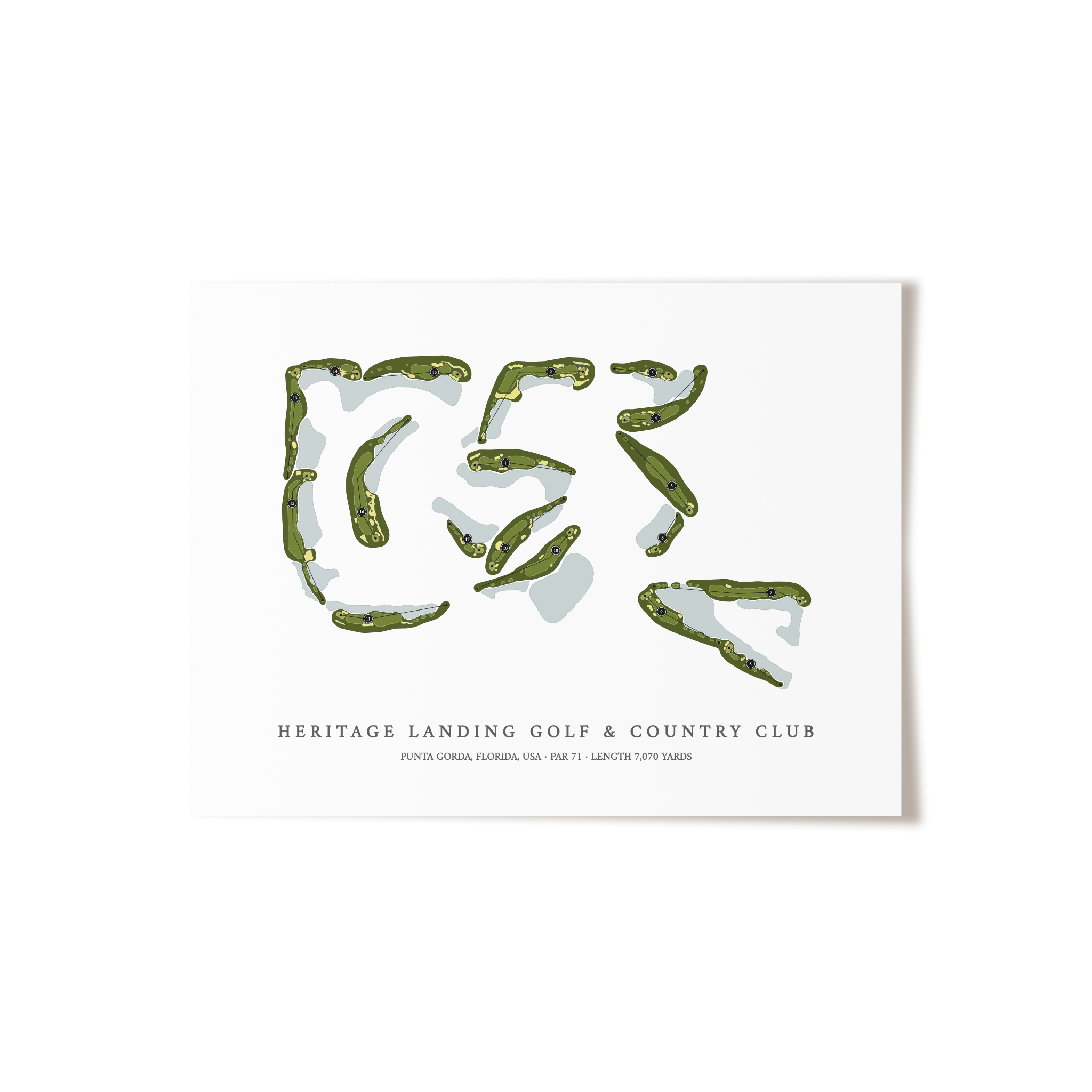 Heritage Landing Golf & Country Club | Golf Course Print | Unframed