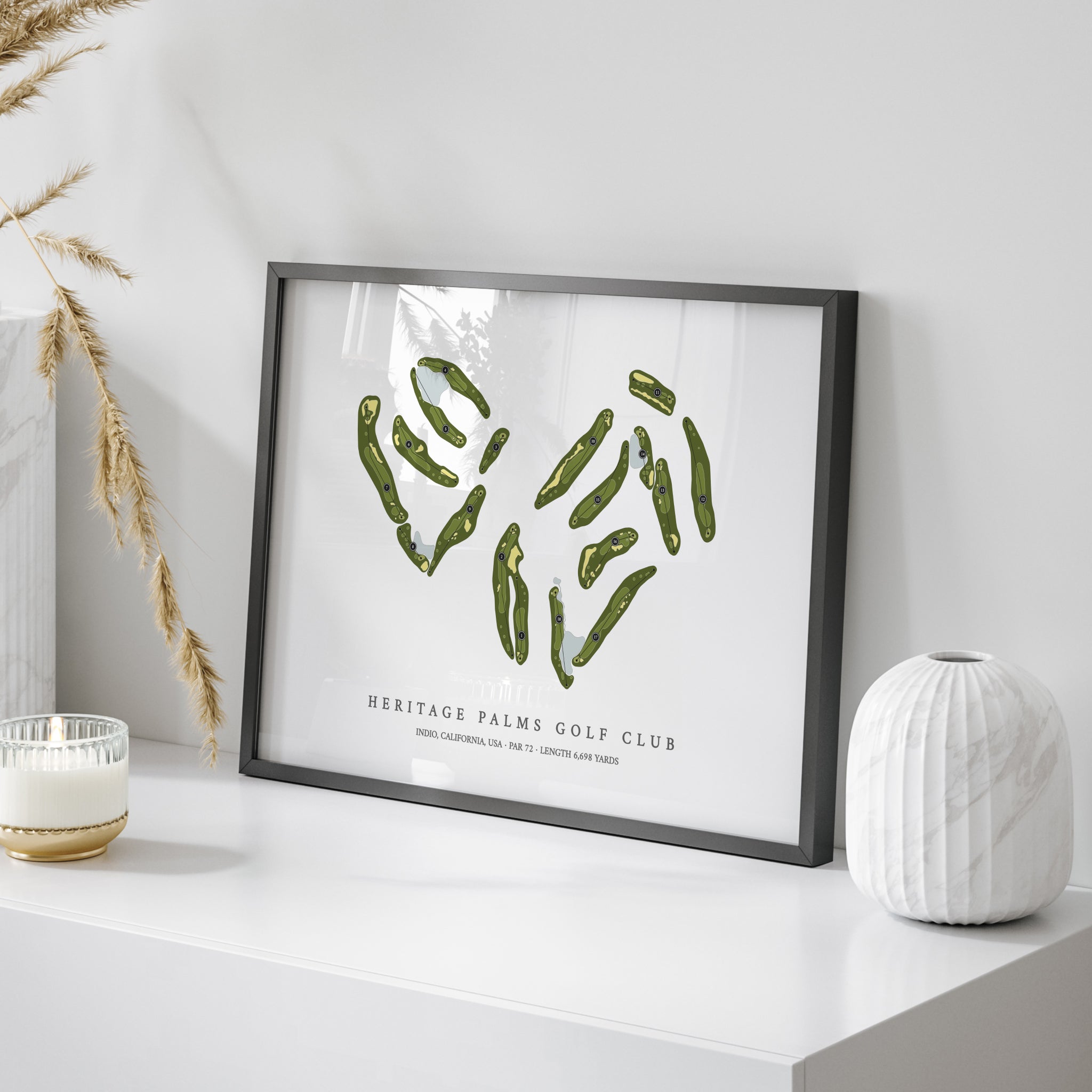 Heritage Palms Golf Club | Golf Course Print | On Table