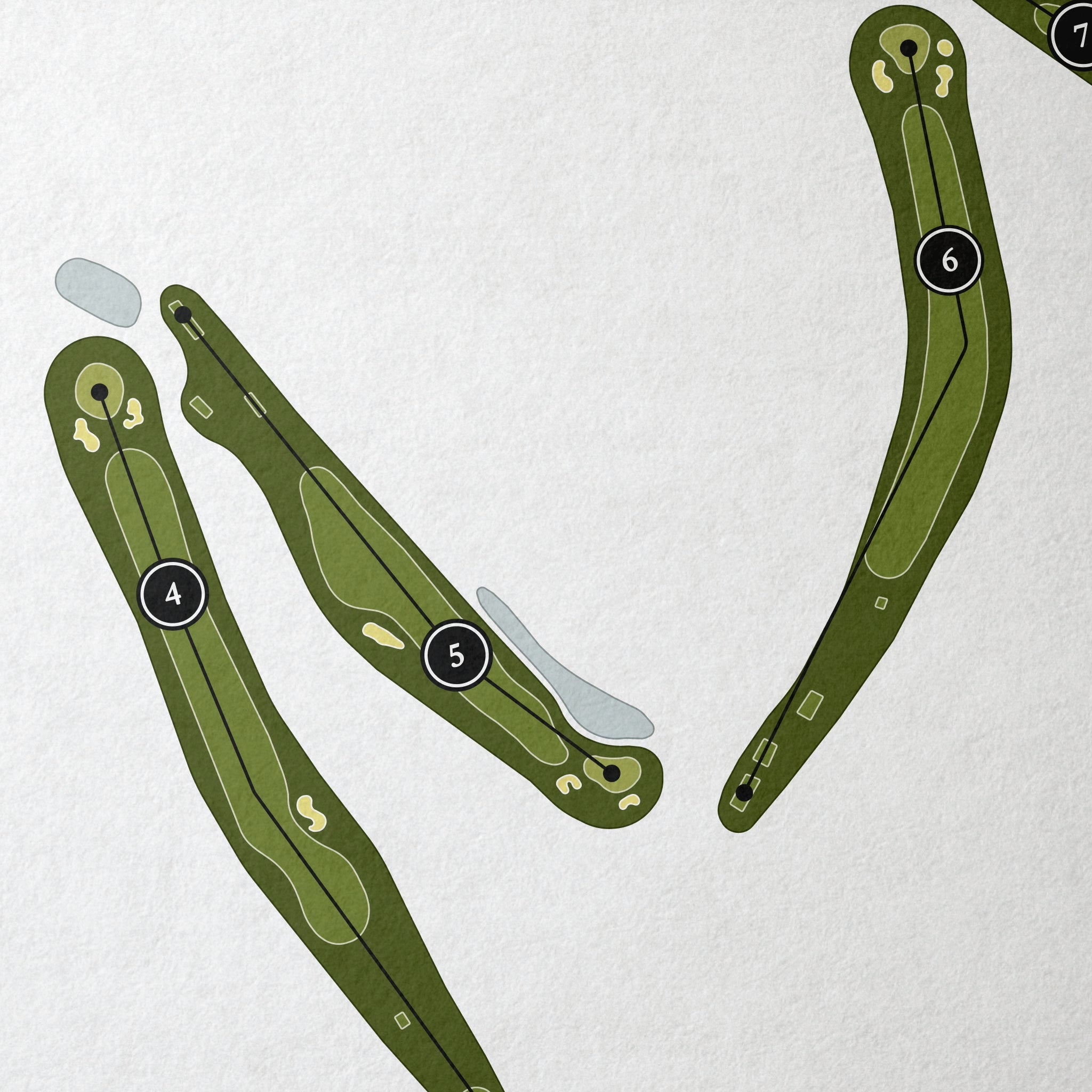 Hersheys Mill Golf Club | Golf Course Map | Close Up