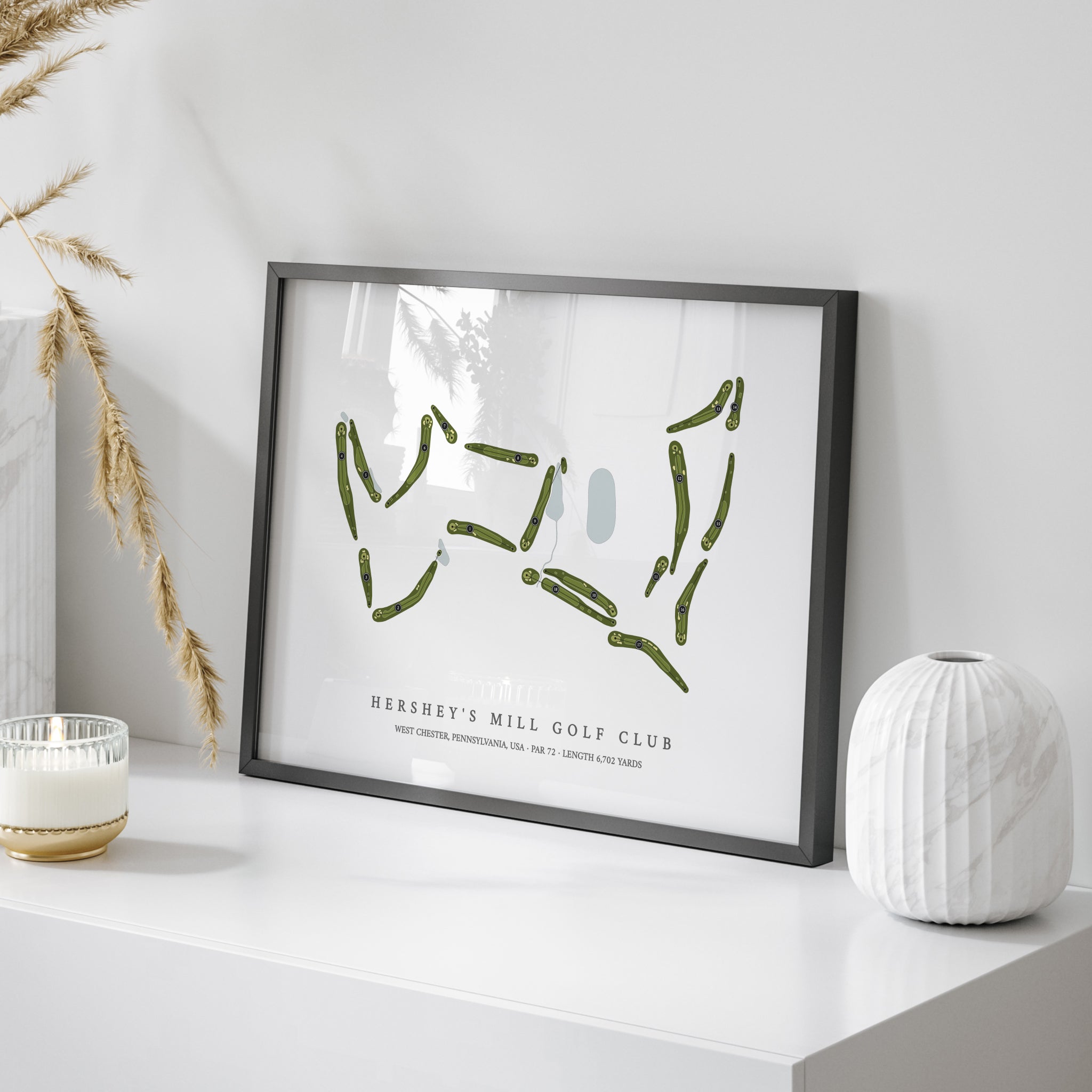 Hersheys Mill Golf Club | Golf Course Map | On Table