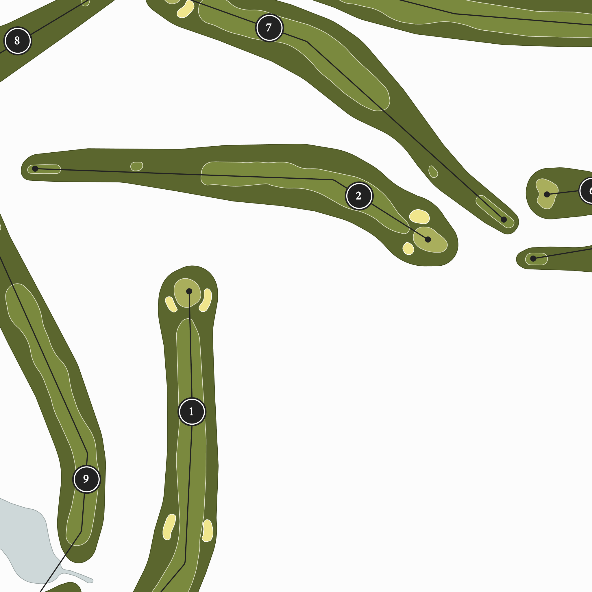 Hiawatha Golf Club | Golf Course Map | Close Up