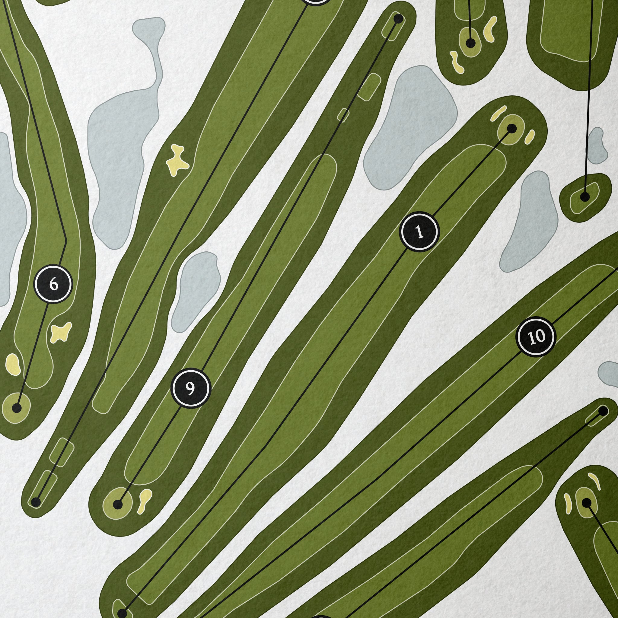 Hiawatha Golf Course | Golf Course Print | Close+Up