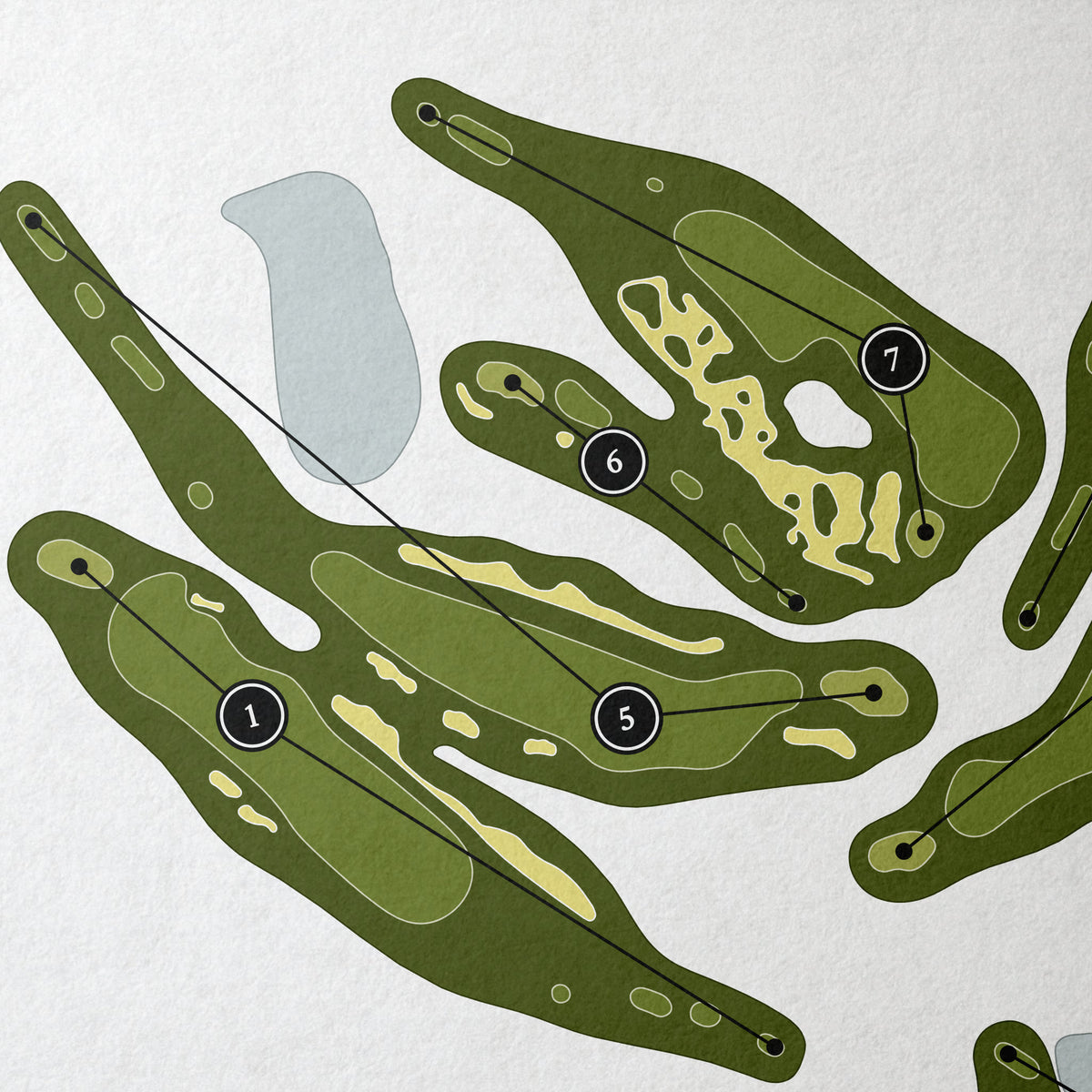 Hickory Stick Golf Club | Golf Course Map | Close Up