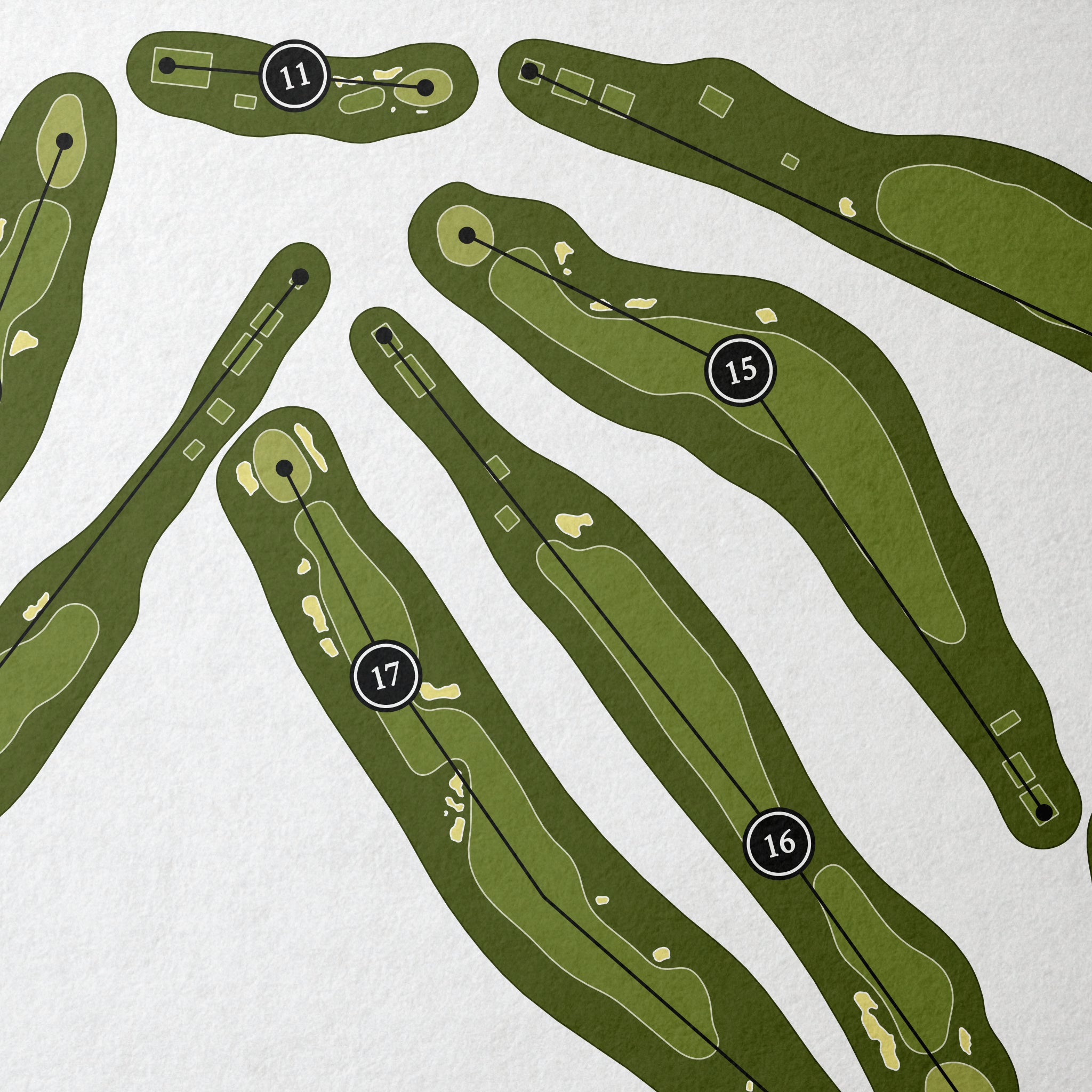 Hidden Creek Golf Club | Golf Course Map | Close Up