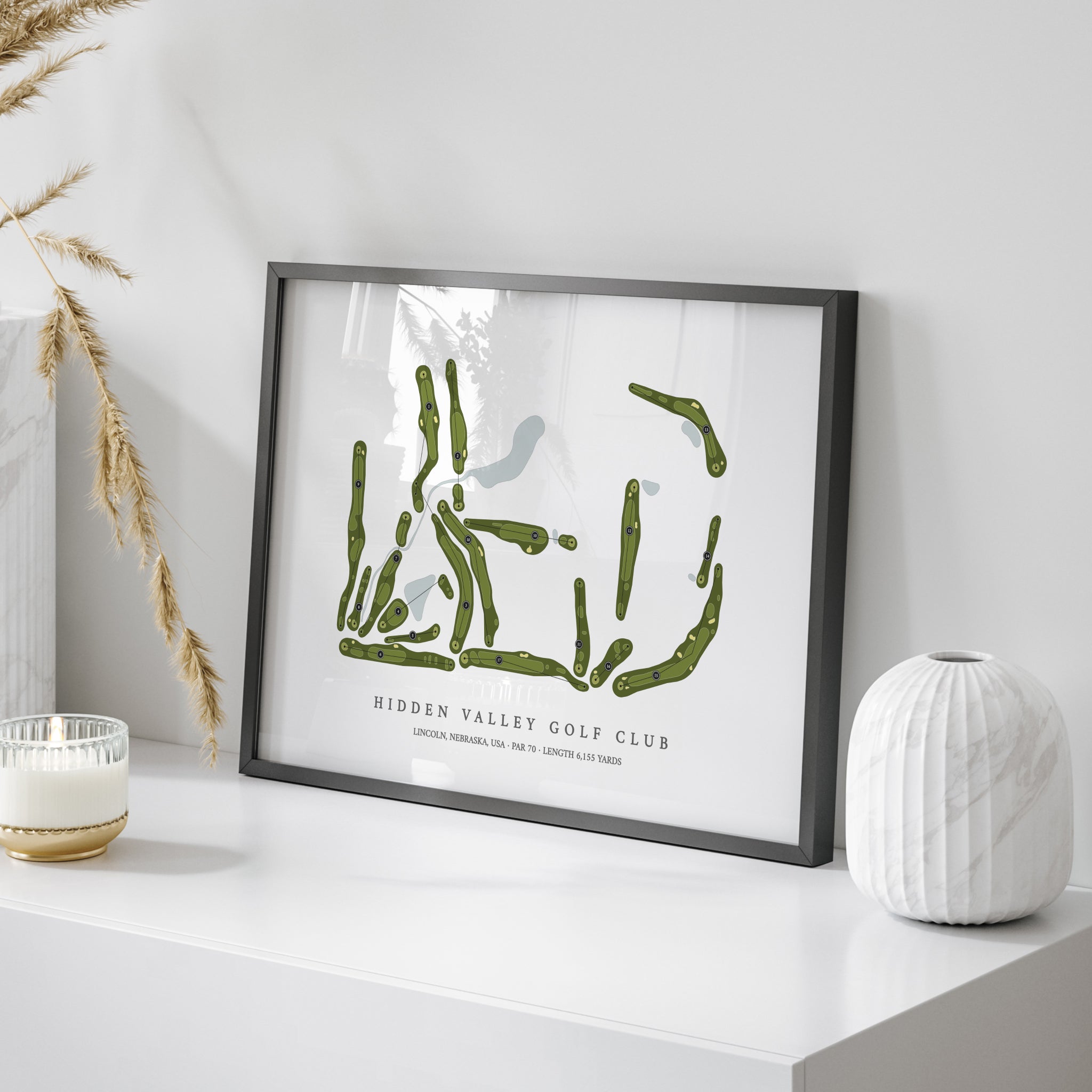 Hidden Valley Golf Club | Golf Course Map | On Table