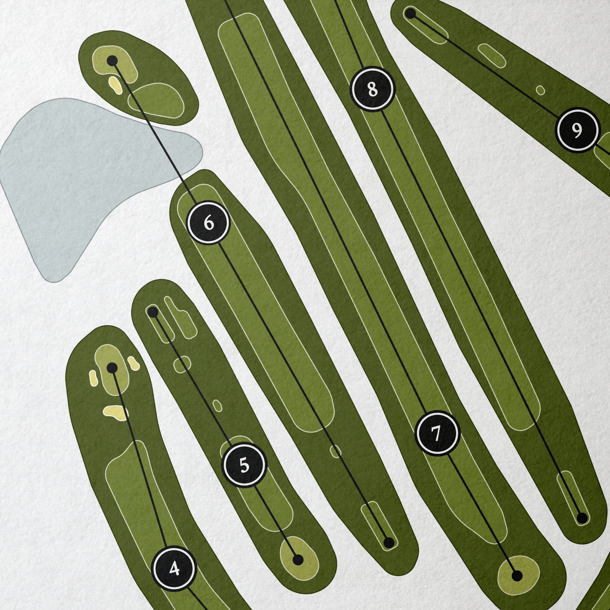 Highland Hills Golf Course | Golf Course Map | Close Up