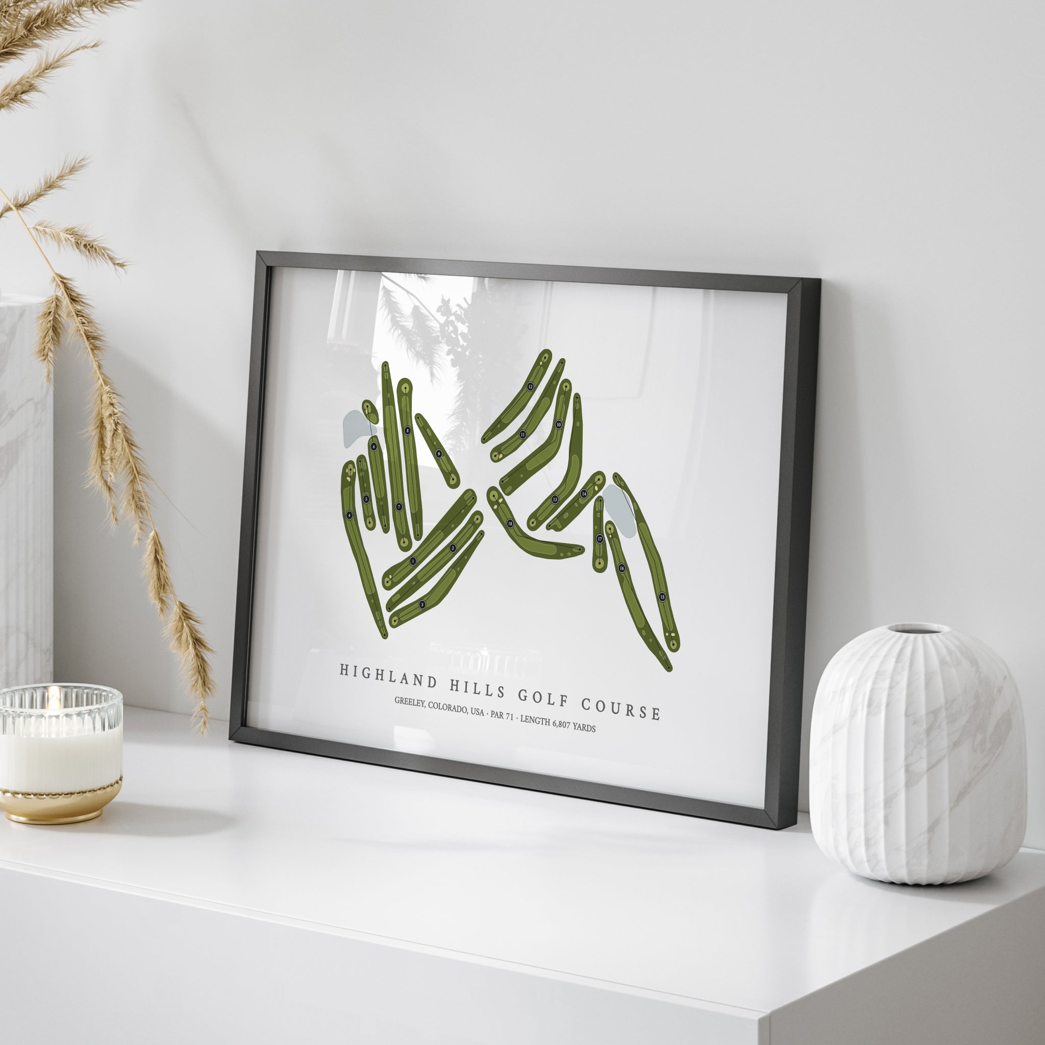 Highland Hills Golf Course | Golf Course Map | On Table