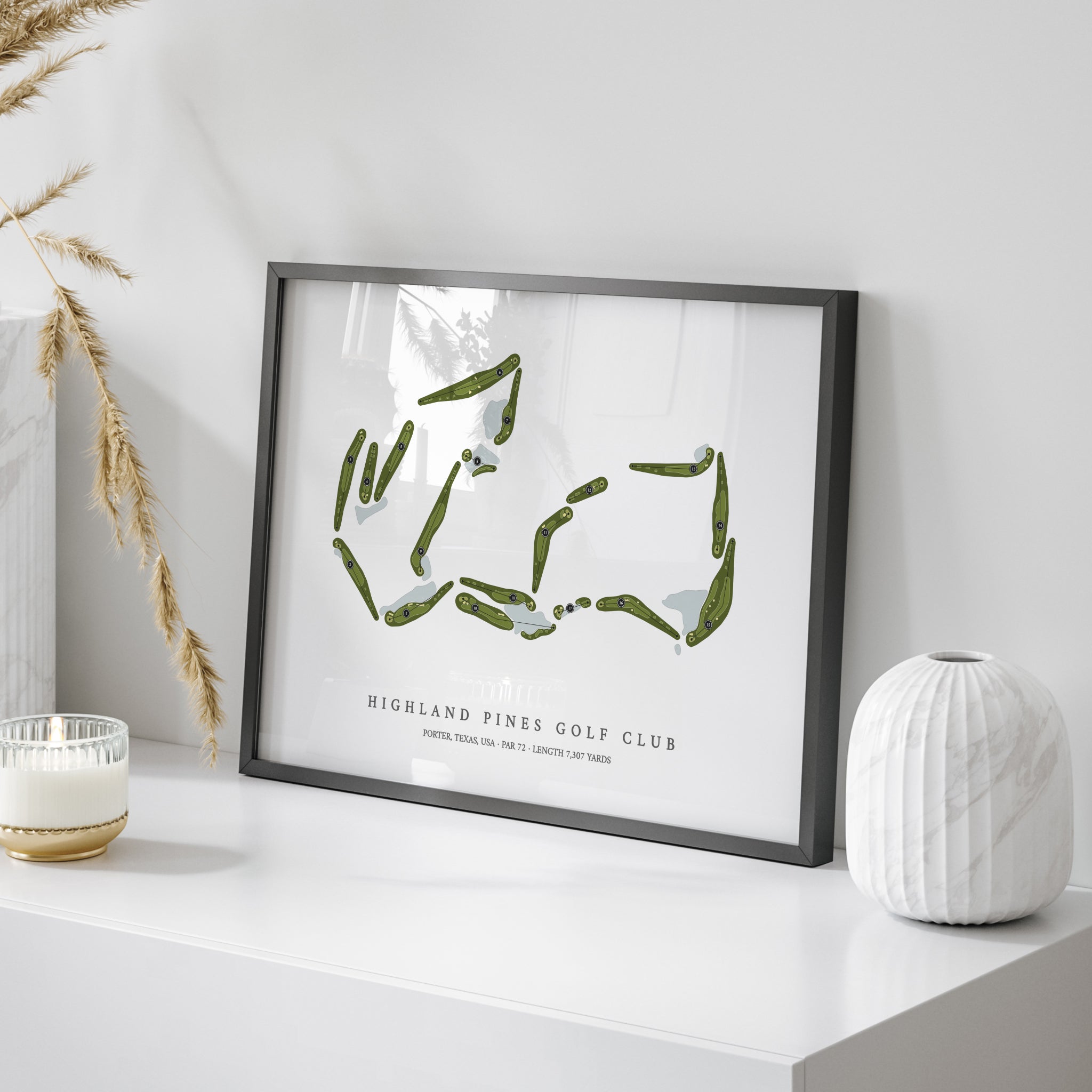 Highland Pines Golf Club | Golf Course Map | On+Table