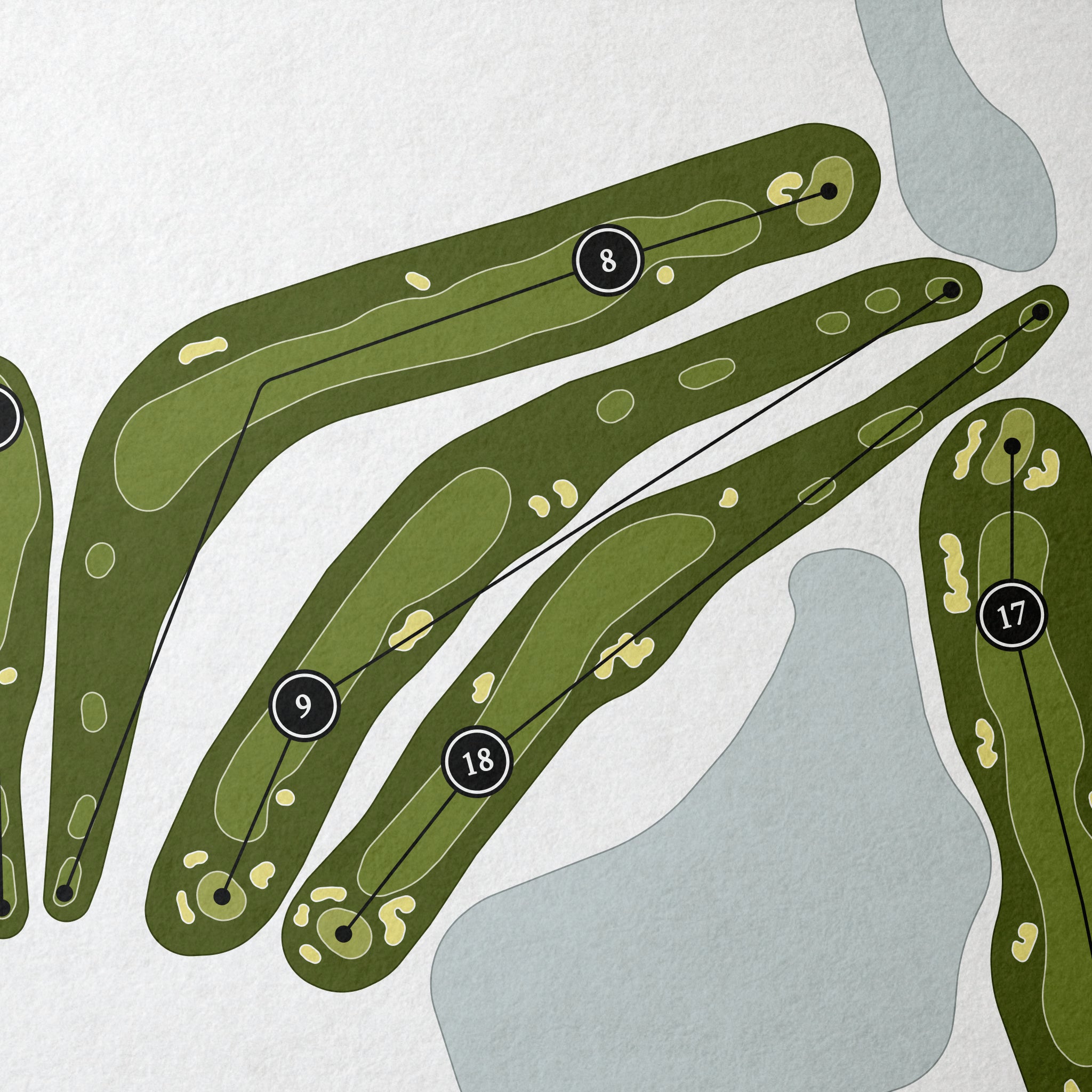 Highland Woods Golf & Country Club | Golf Course Map | Close+Up