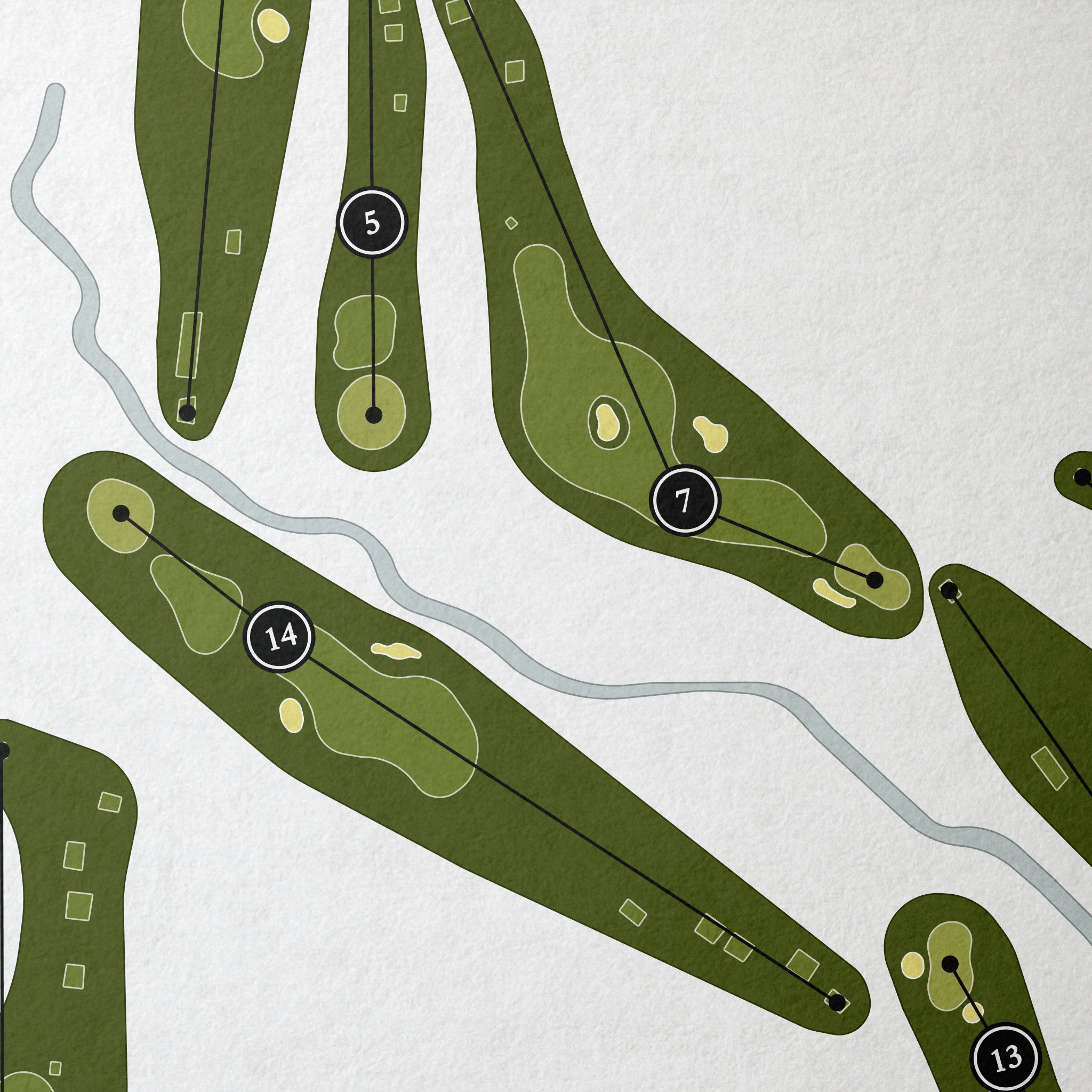 Highlands Ranch Golf Club | Golf Course Map | Close Up