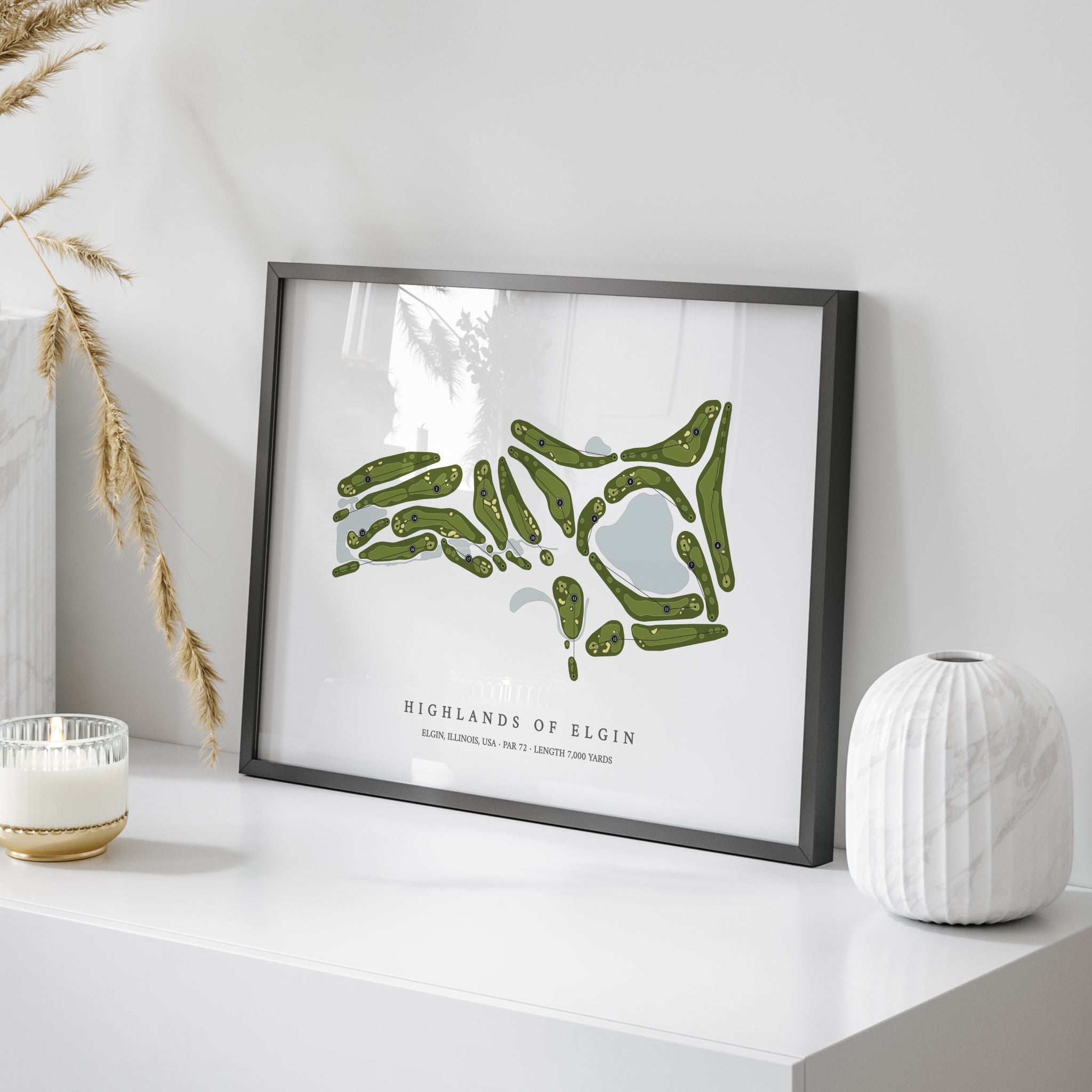 Highlands of Elgin | Golf Course Map | On+Table