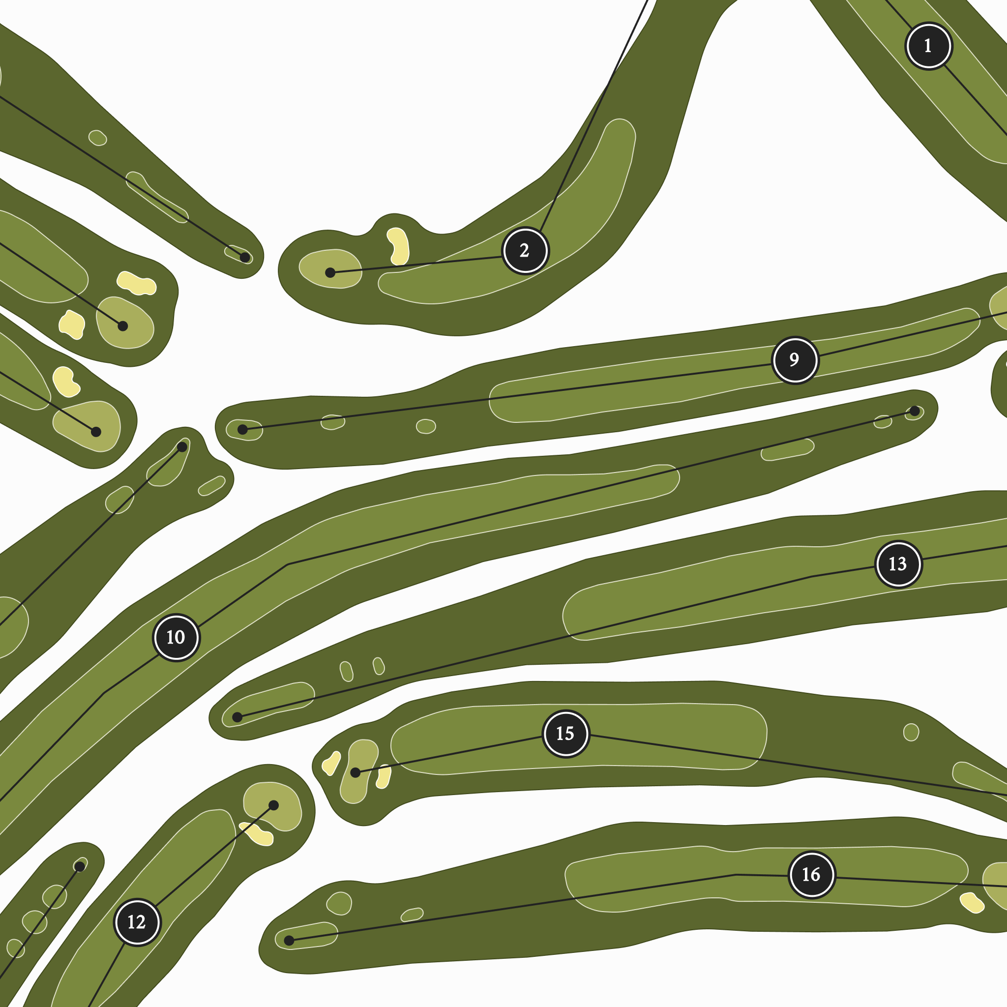 Hillcrest Golf Course | Golf Course Map | Close Up