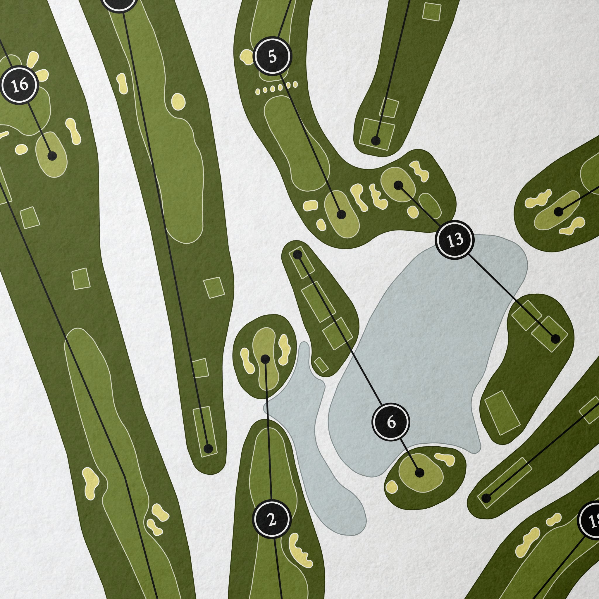 Hinsdale Golf Club | Golf Course Map | Close+Up