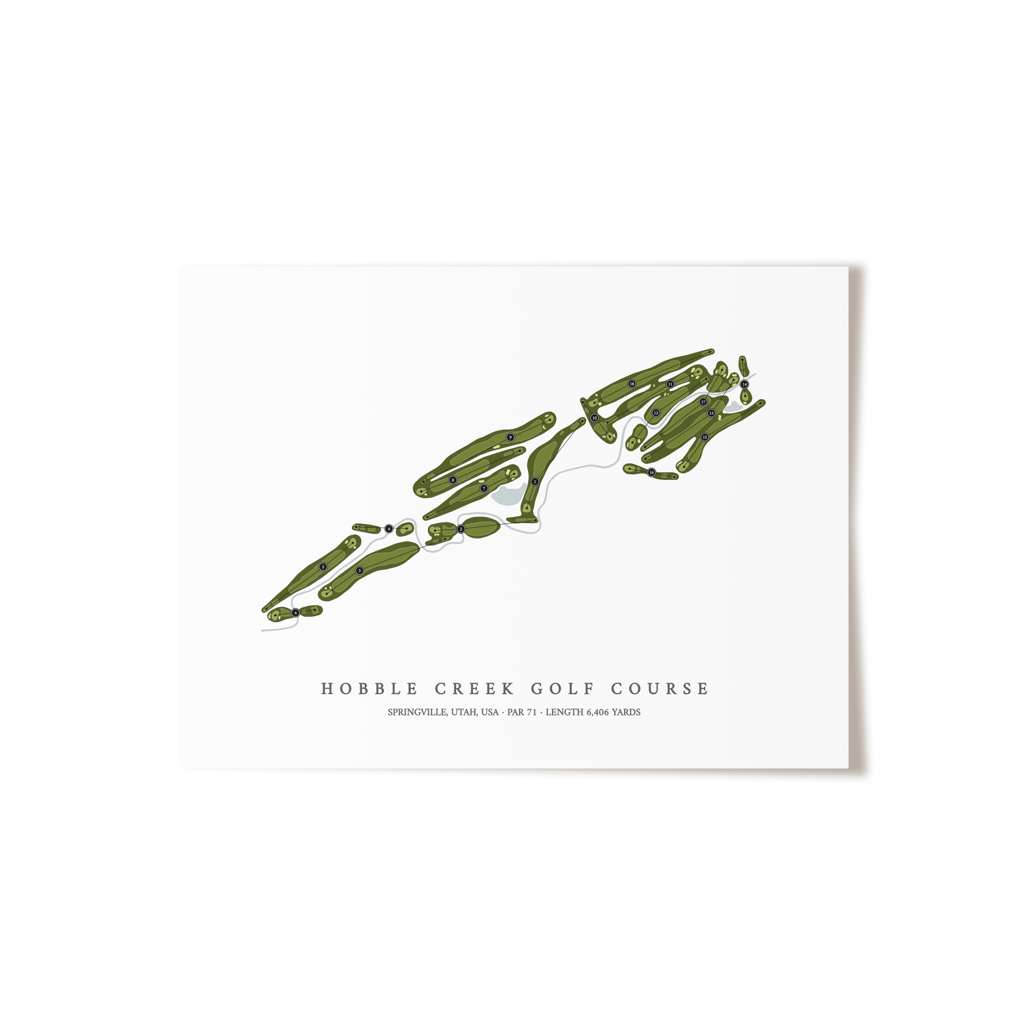 Hobble Creek Golf Course | Golf Course Print | Unframed