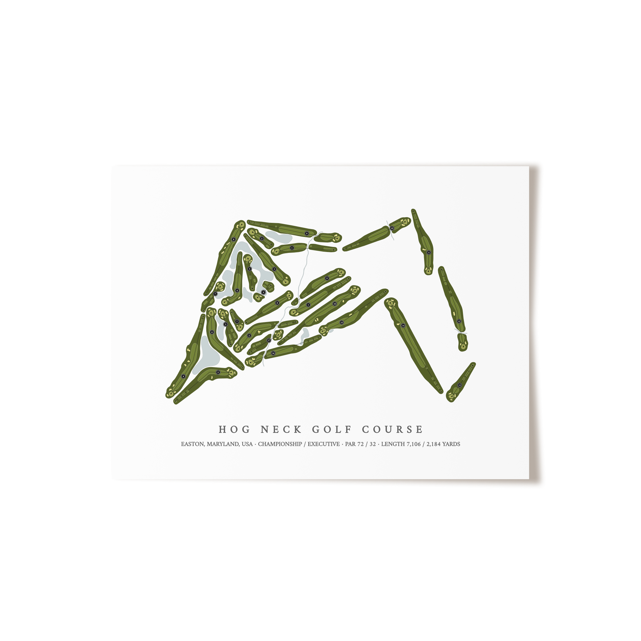 Hog Neck Golf Course | Golf Course Print | Unframed