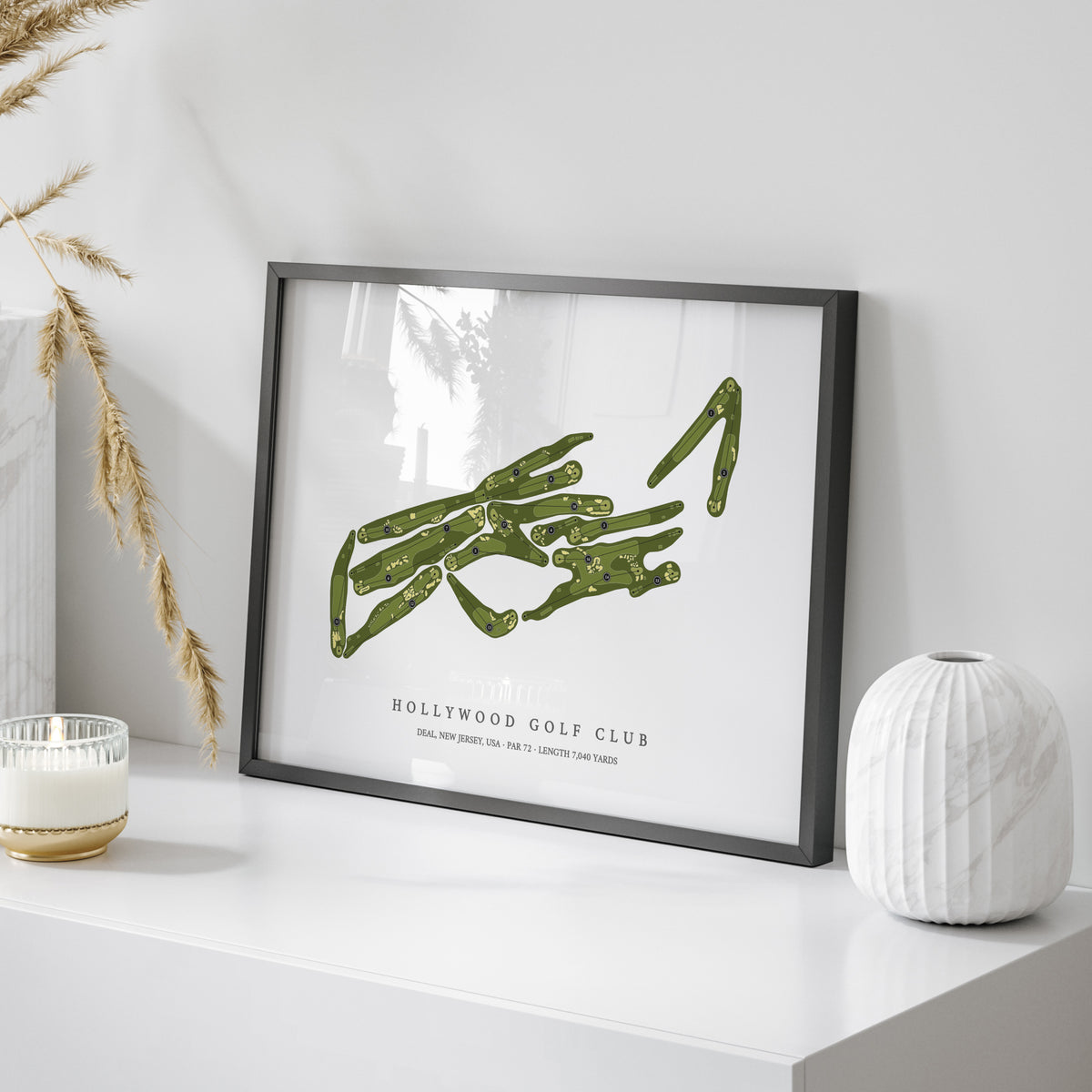 Hollywood Golf Club | Golf Course Map | On Table