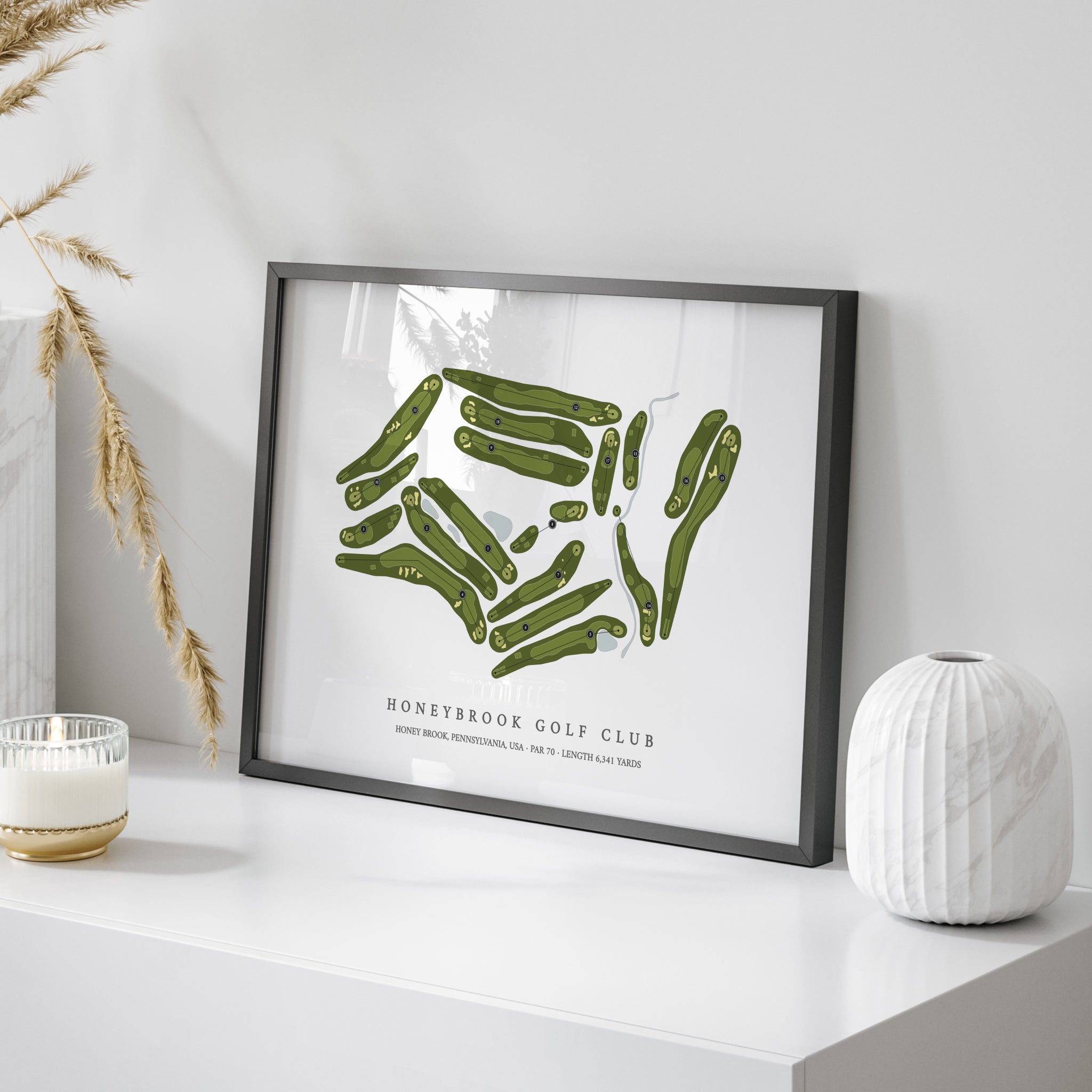 Honeybrook Golf Club | Golf Course Map | On+Table