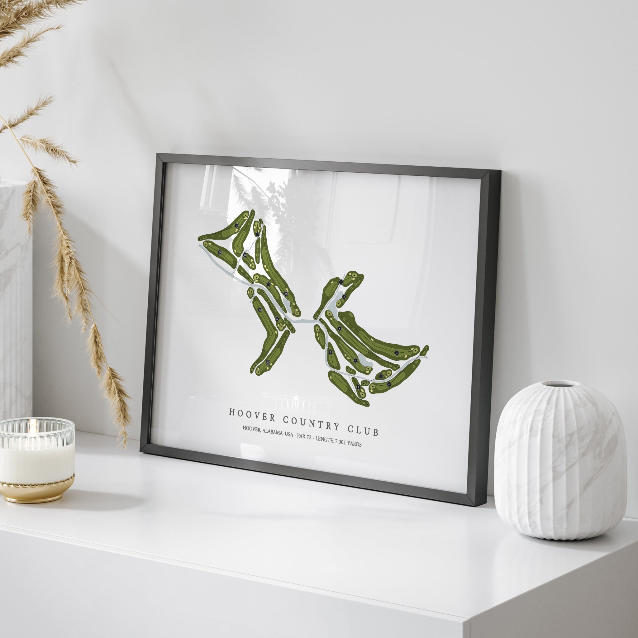 Hoover Country Club | Golf Course Map | On Table