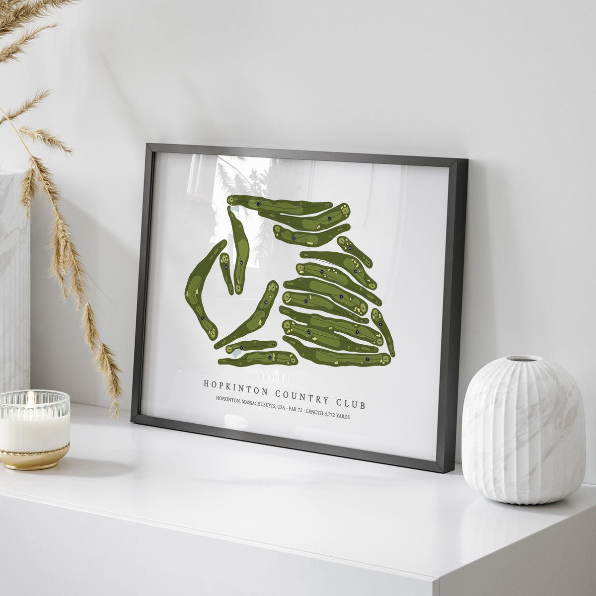 Hopkinton Country Club | Golf Course Map | On Table