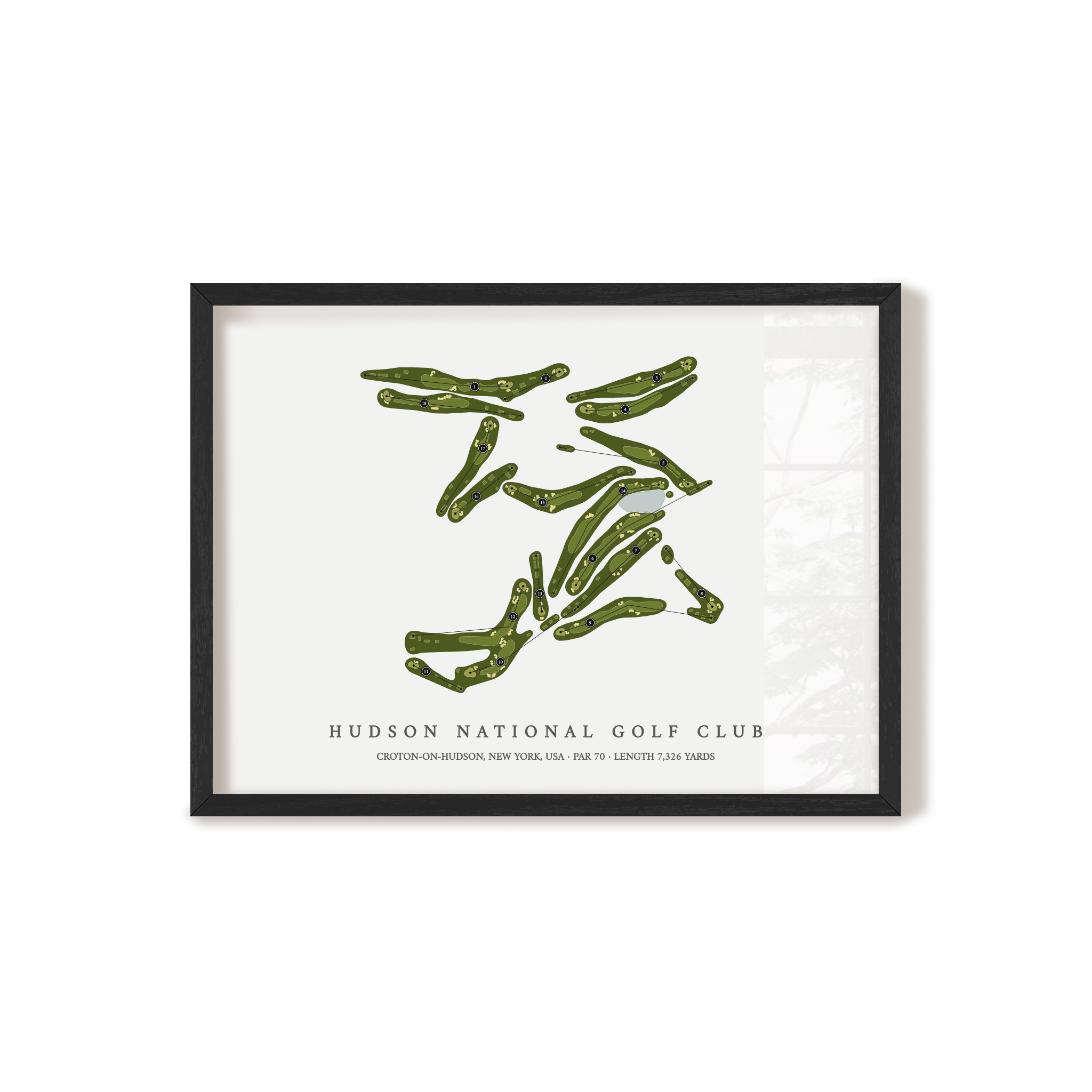 Hudson National Golf Club | Golf Course Print | Black+Frame