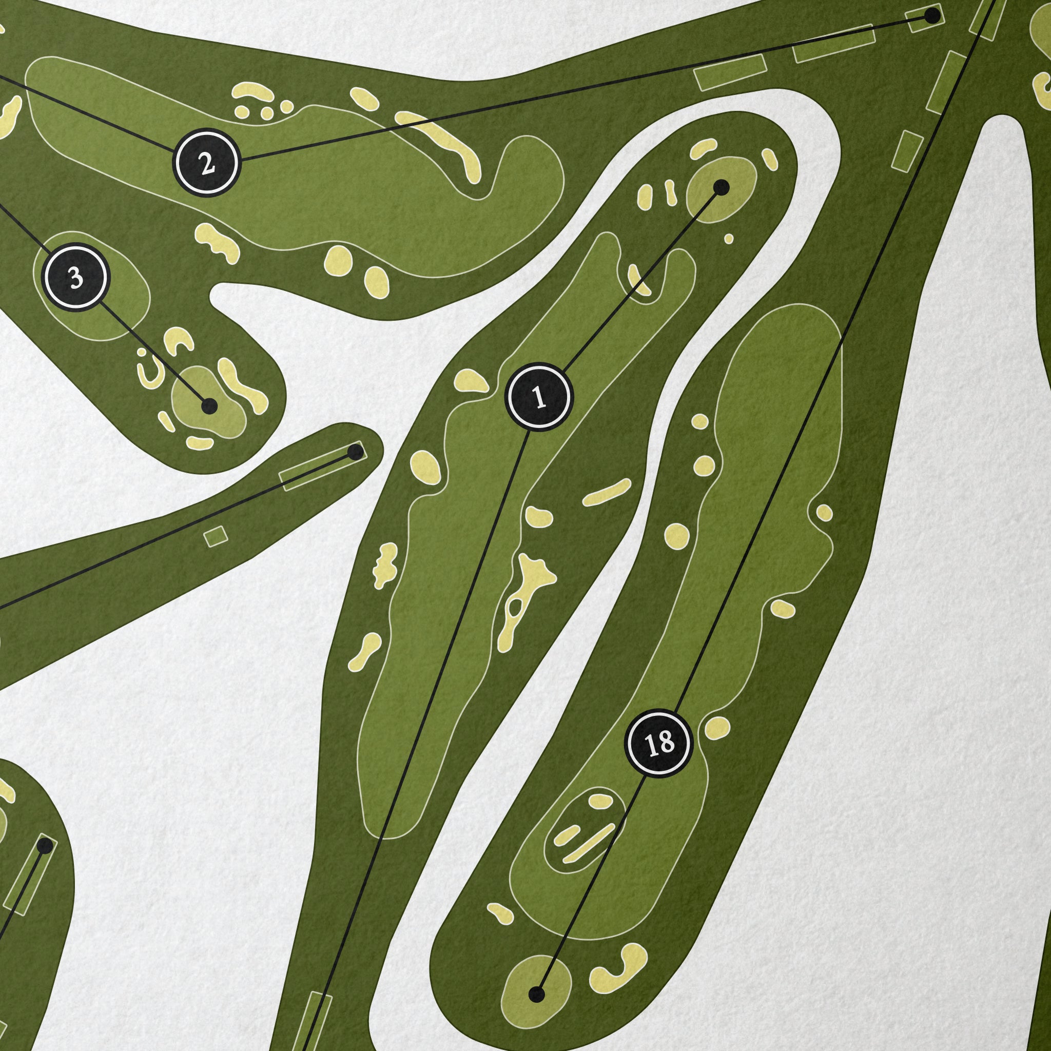 Huntington Country Club | Golf Course Map | Close+Up