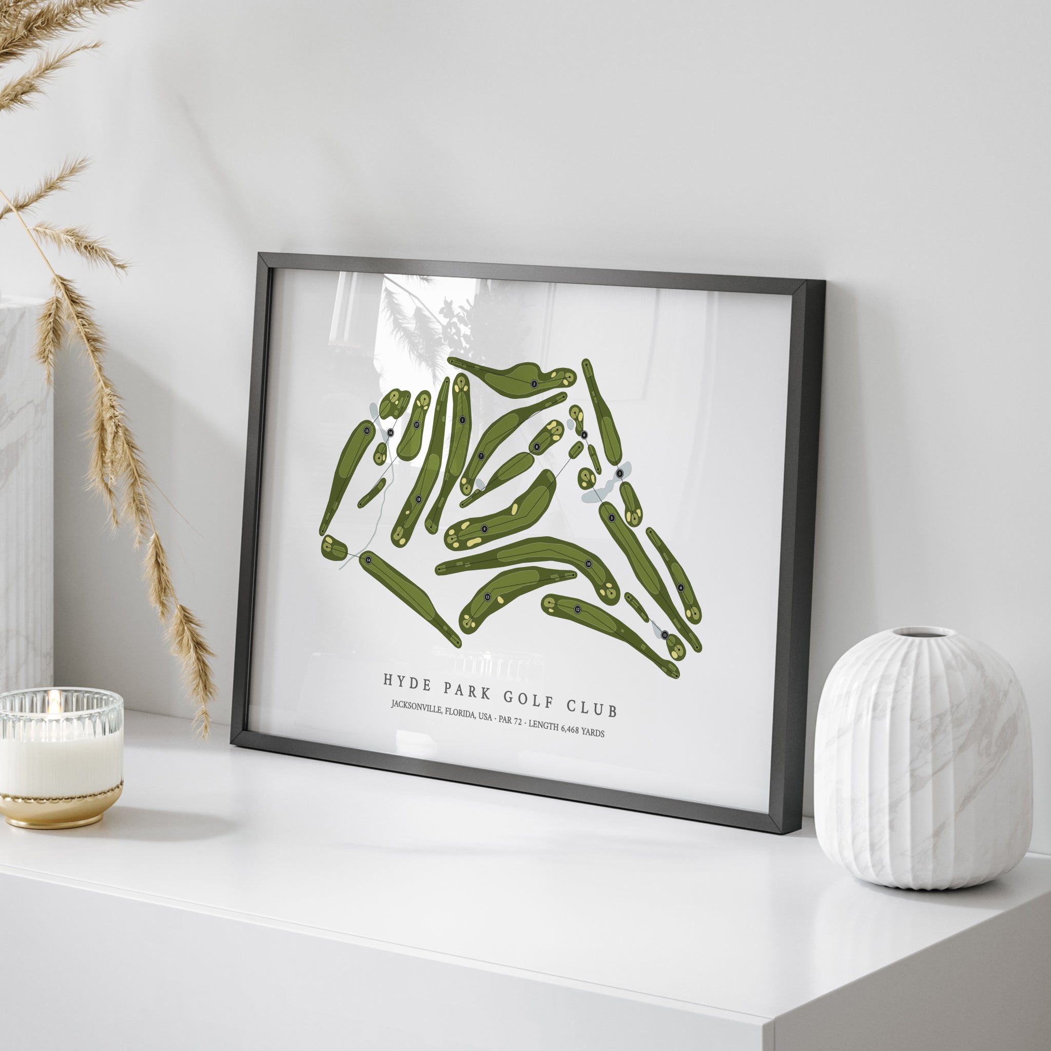 Hyde Park Golf Club | Golf Course Map | On Table