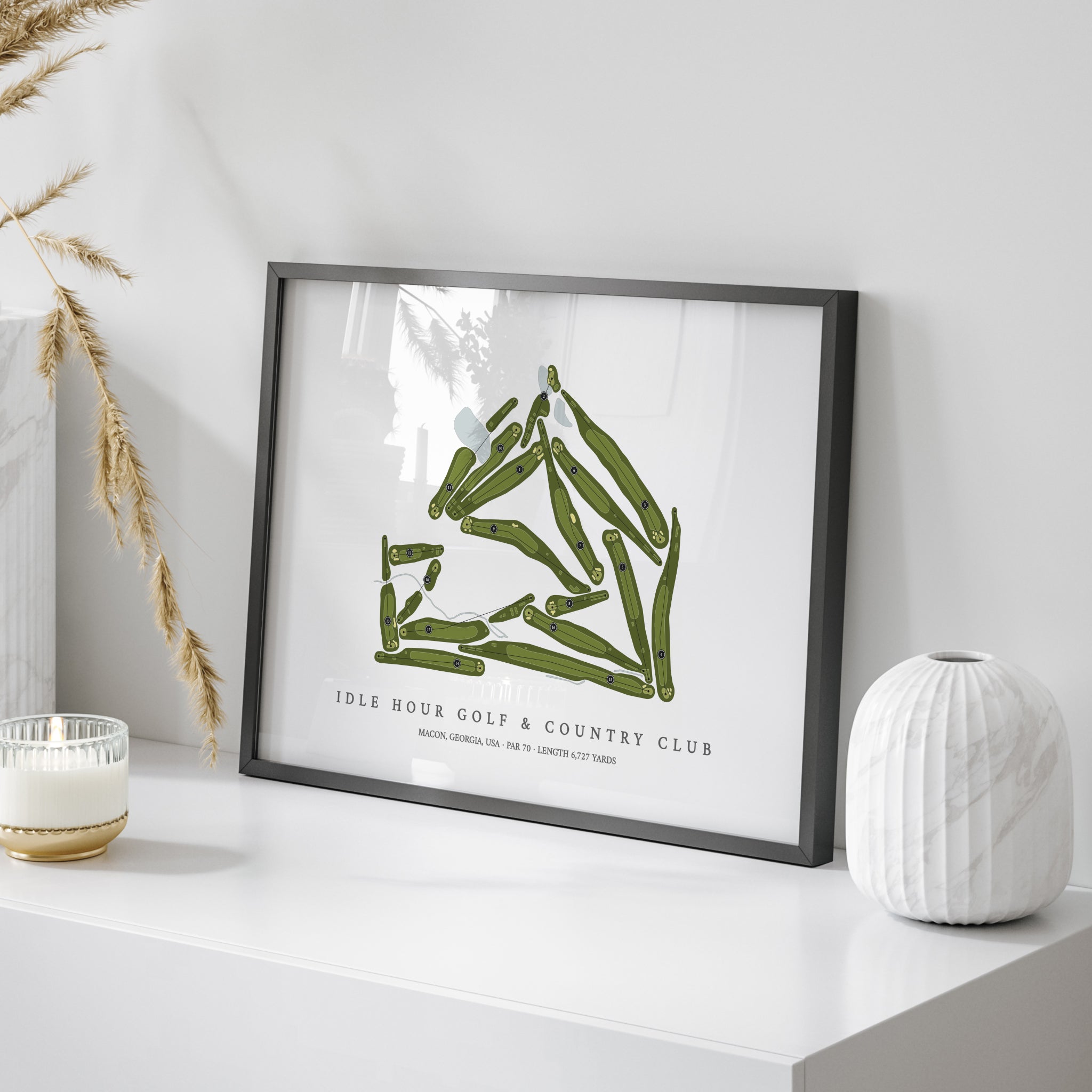 Idle Hour Golf & Country Club | Golf Course Map | On+Table