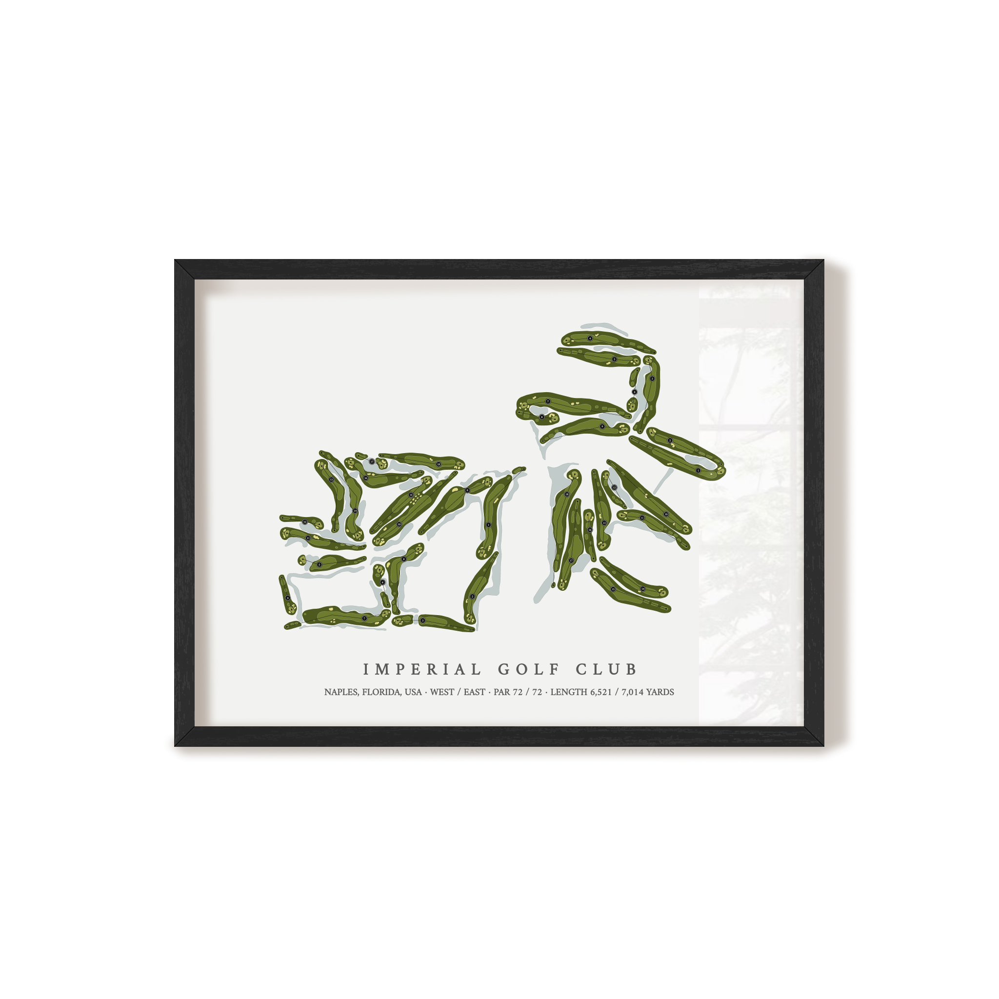 Imperial Golf Club | Golf Course Print | Black+Frame