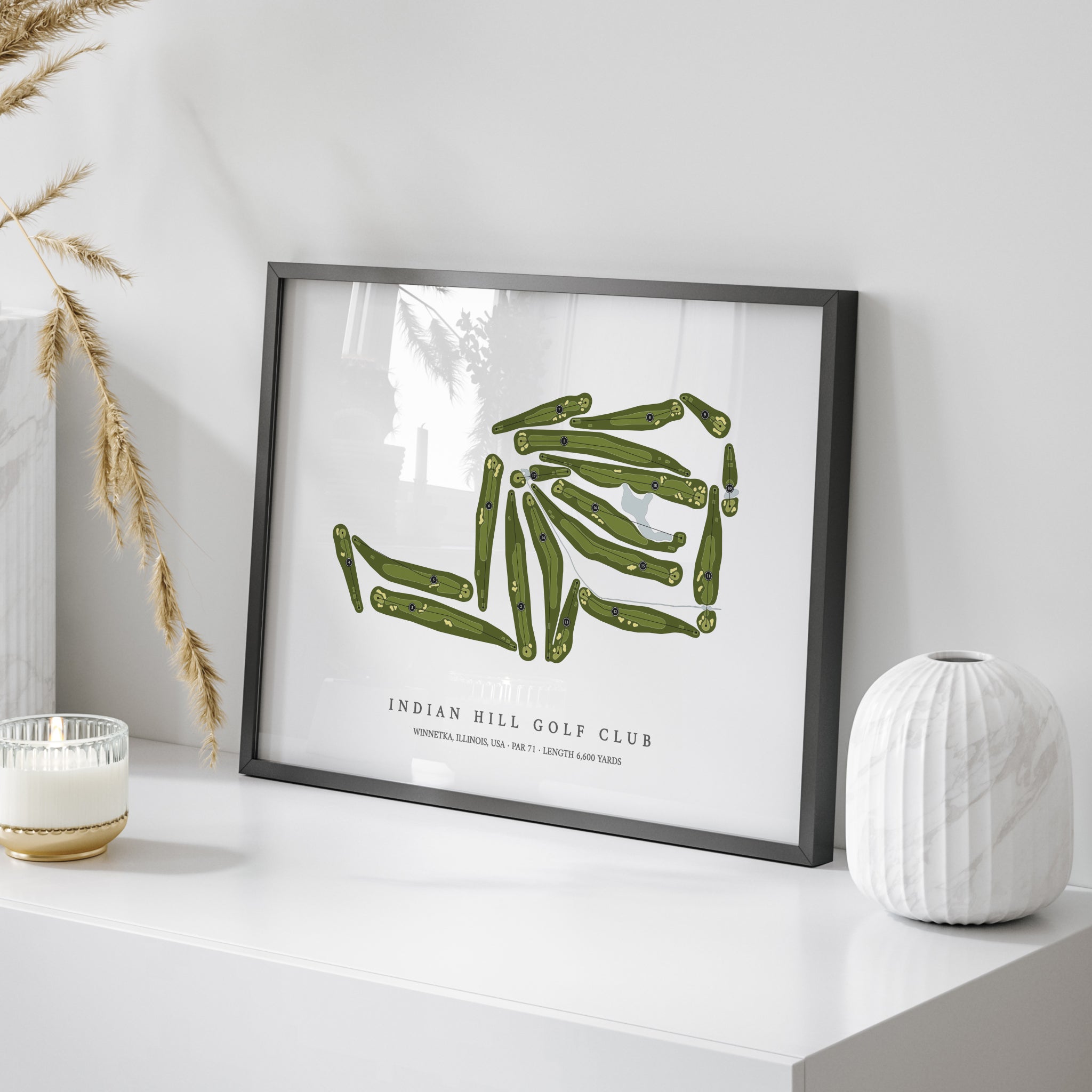 Indian Hill Golf Club | Golf Course Map | On Table