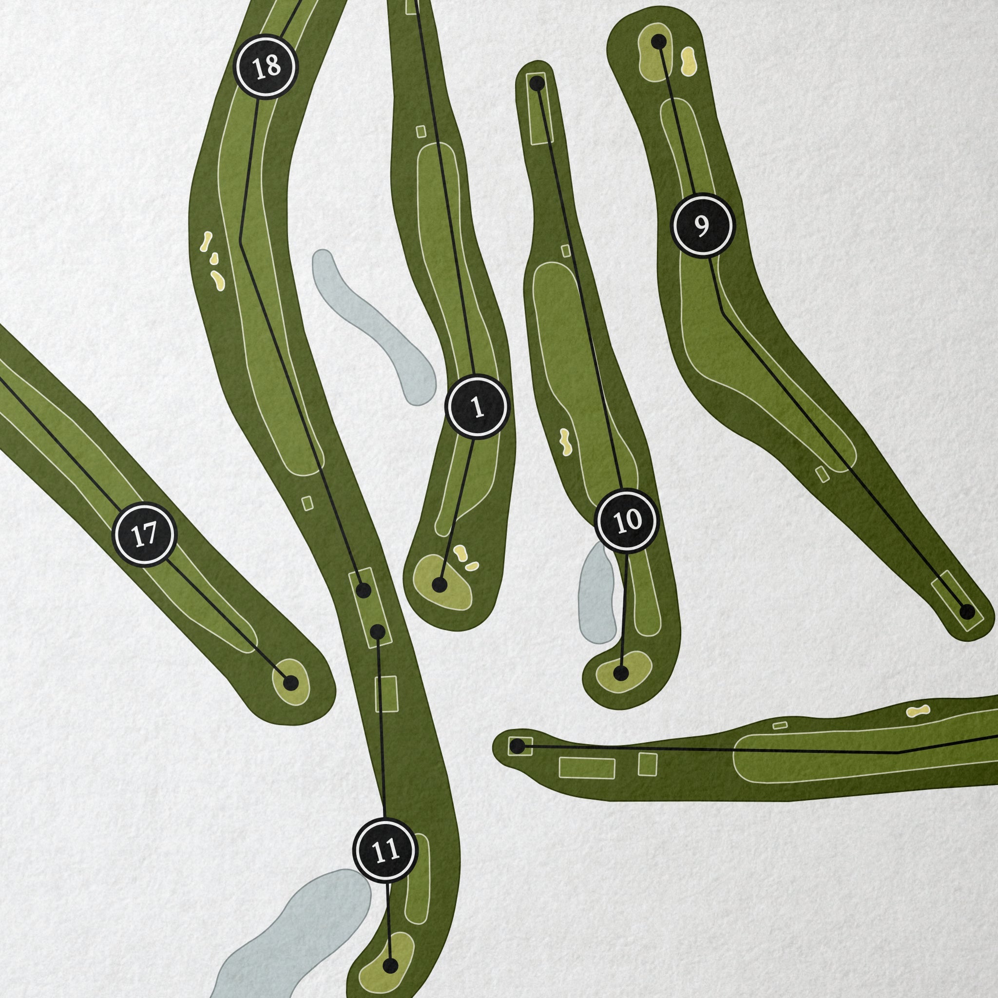 Indian Hills Golf Course | Golf Course Map | Close Up