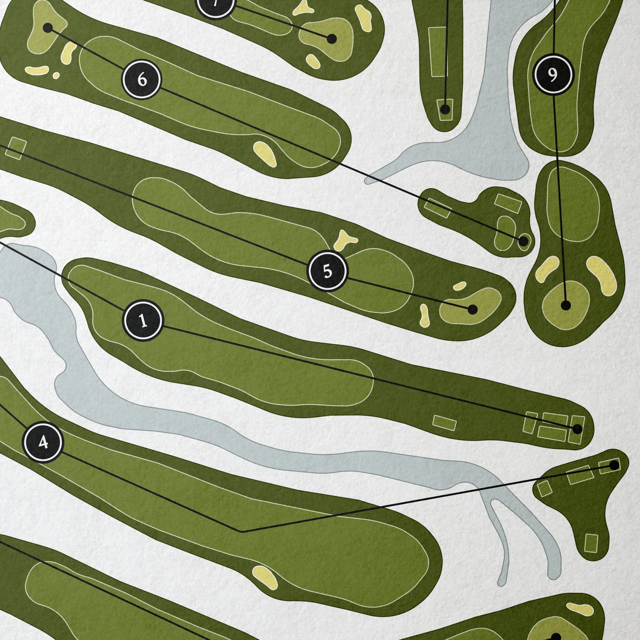 Indian Ridge Country Club | Golf Course Map | Close Up