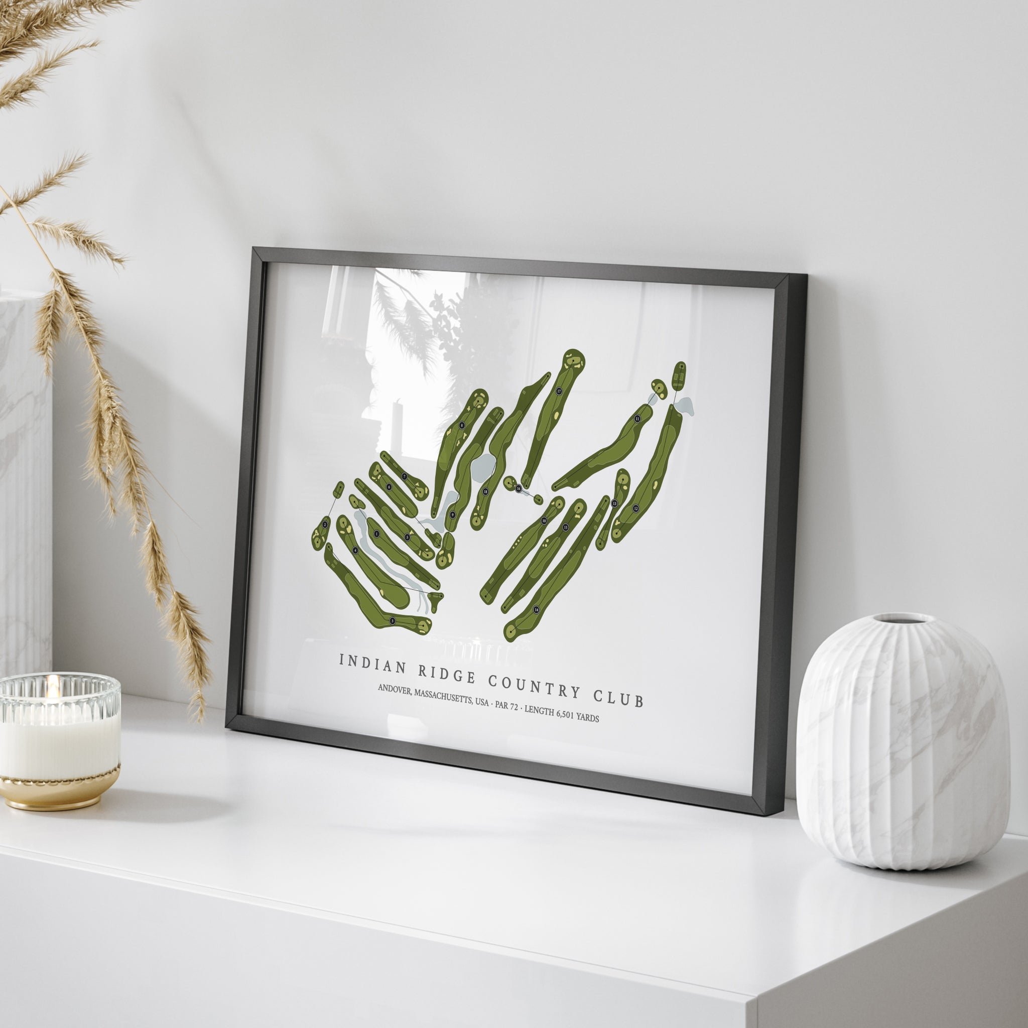 Indian Ridge Country Club | Golf Course Map | On Table