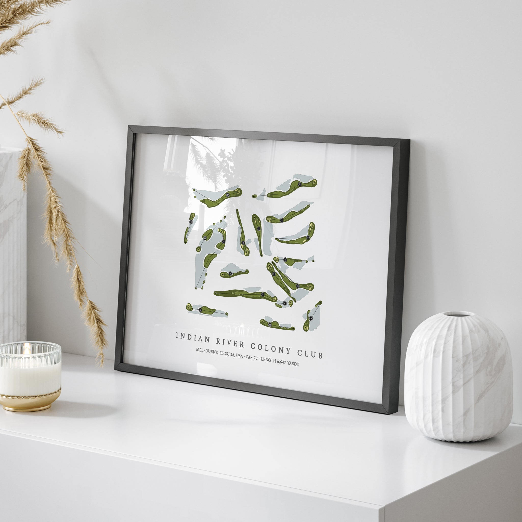 Indian River Colony Club | Golf Course Map | On Table