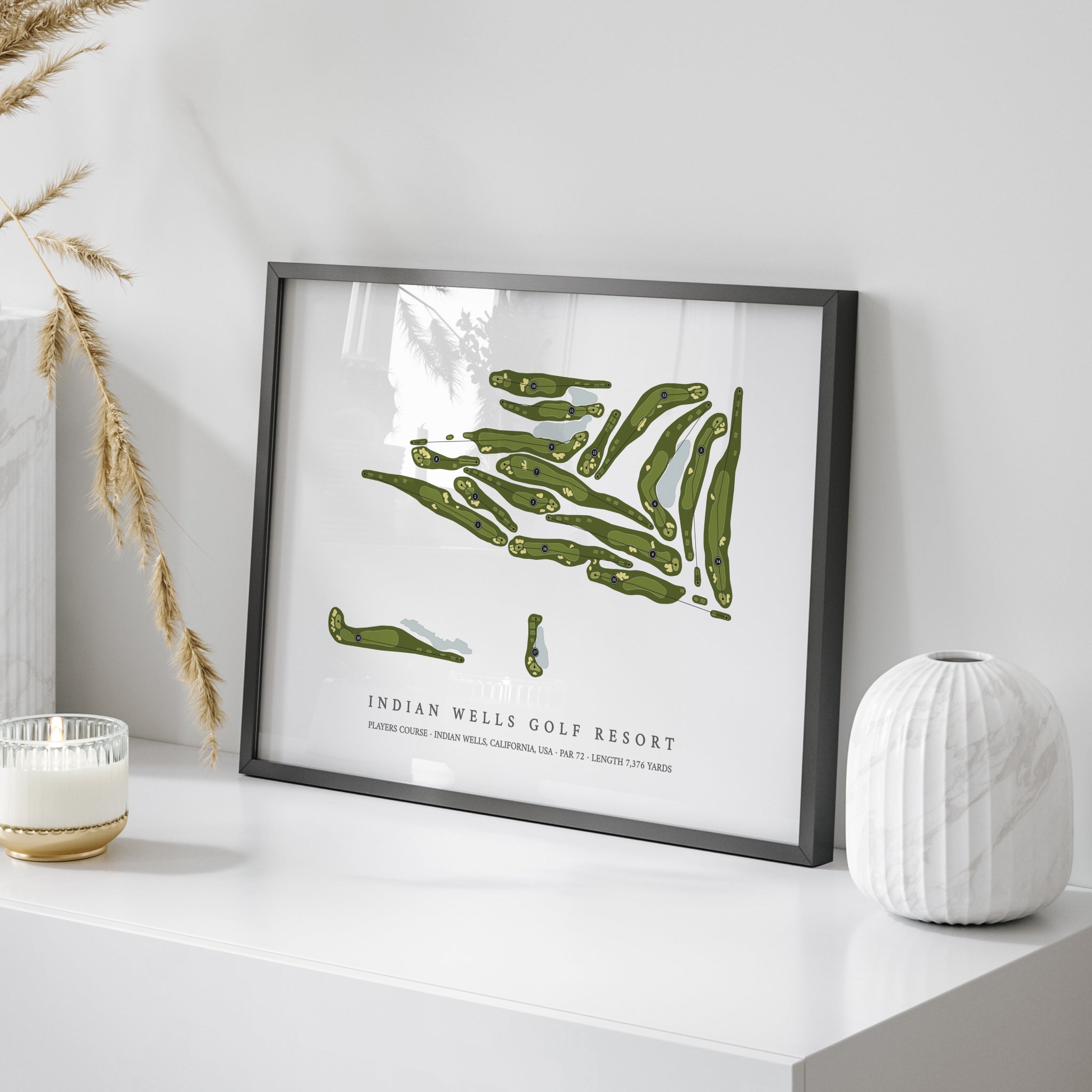 Indian Wells Golf Resort - Players Course | Golf Course Map | On Table