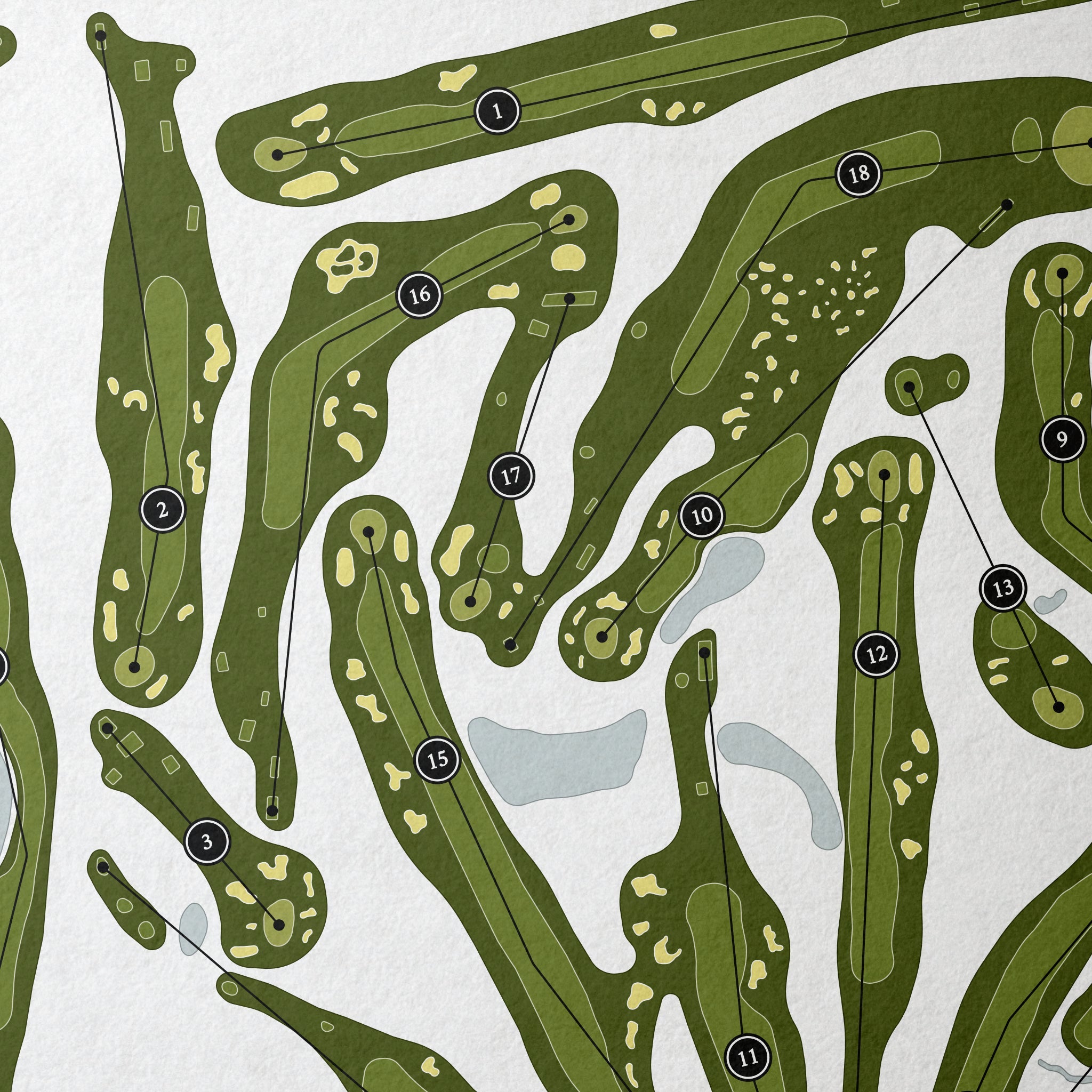 Indianwood Golf & Country Club | Golf Course Map | Close Up